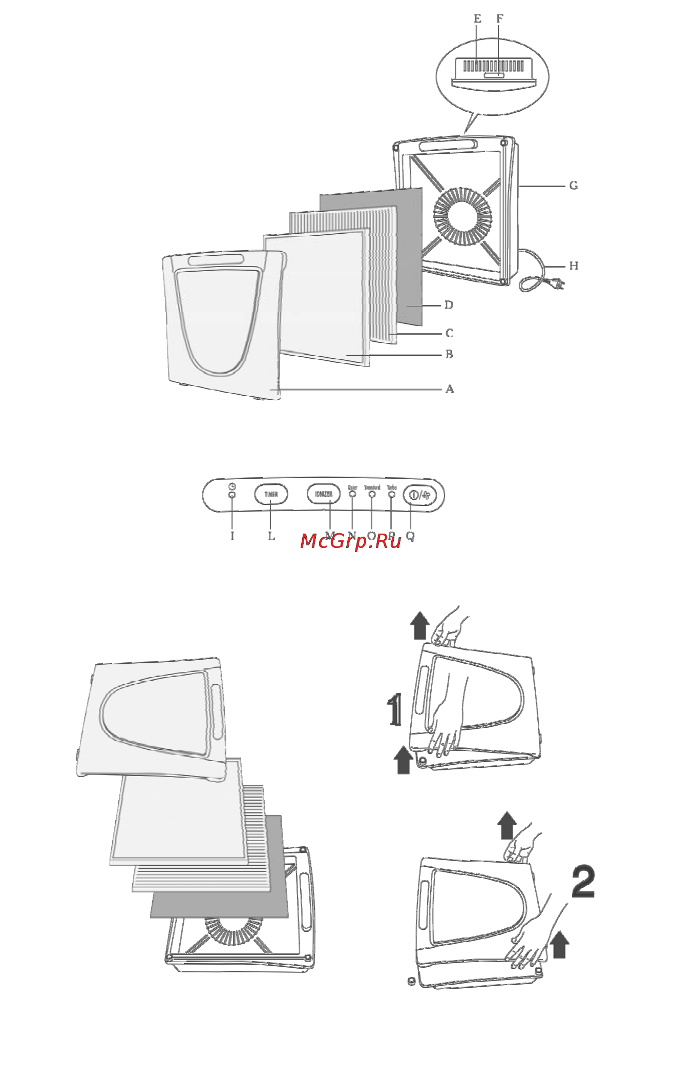 Delonghi DAP700 Инструкция по эксплуатации онлайн [4/12] 14623