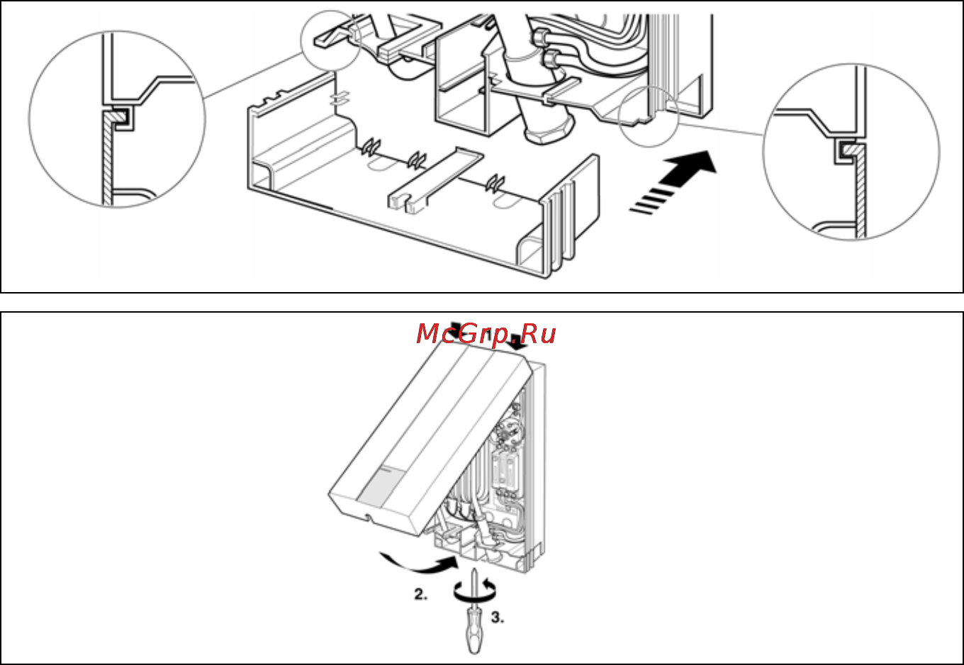 Siemens DH 12102 [12/14] Монтаж крышки на водонагреватель
