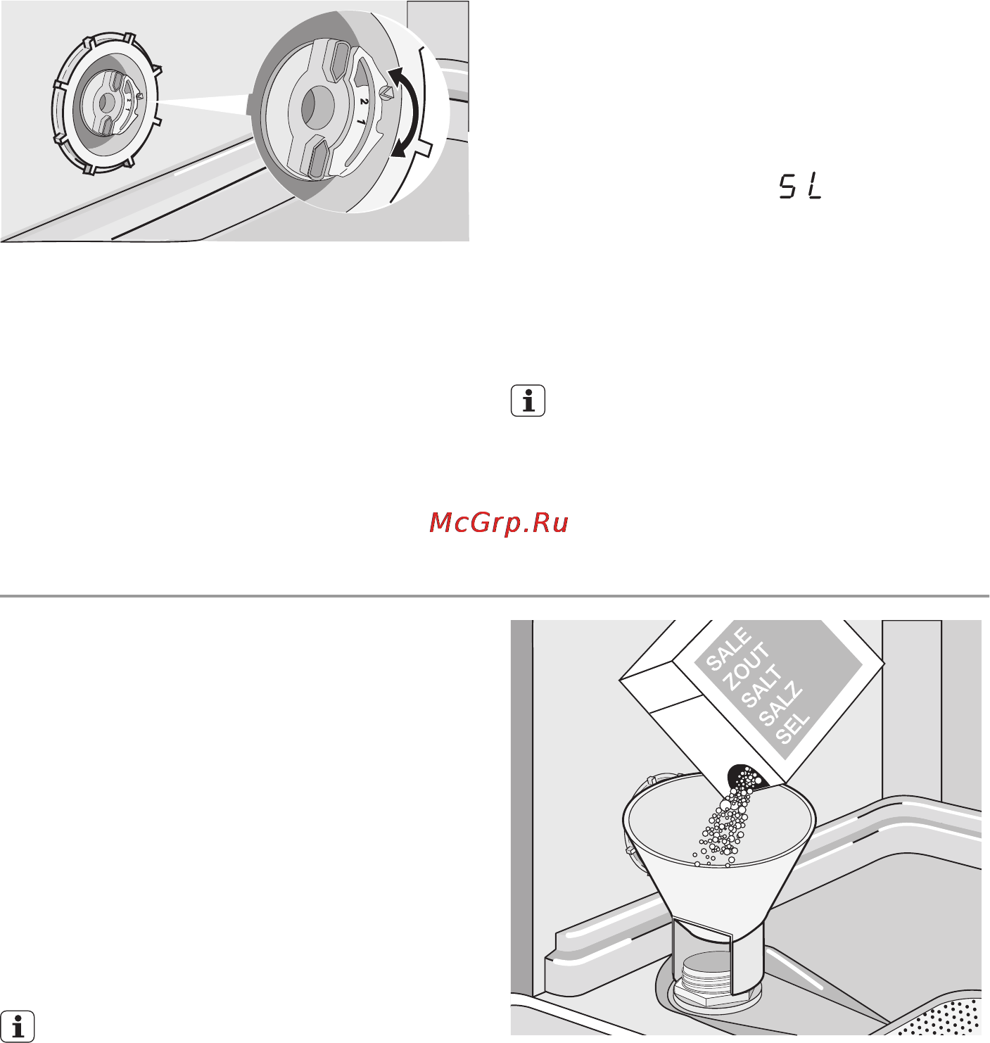 Electrolux ESL47710R [9/34] Использование соли для посудомоечных машин