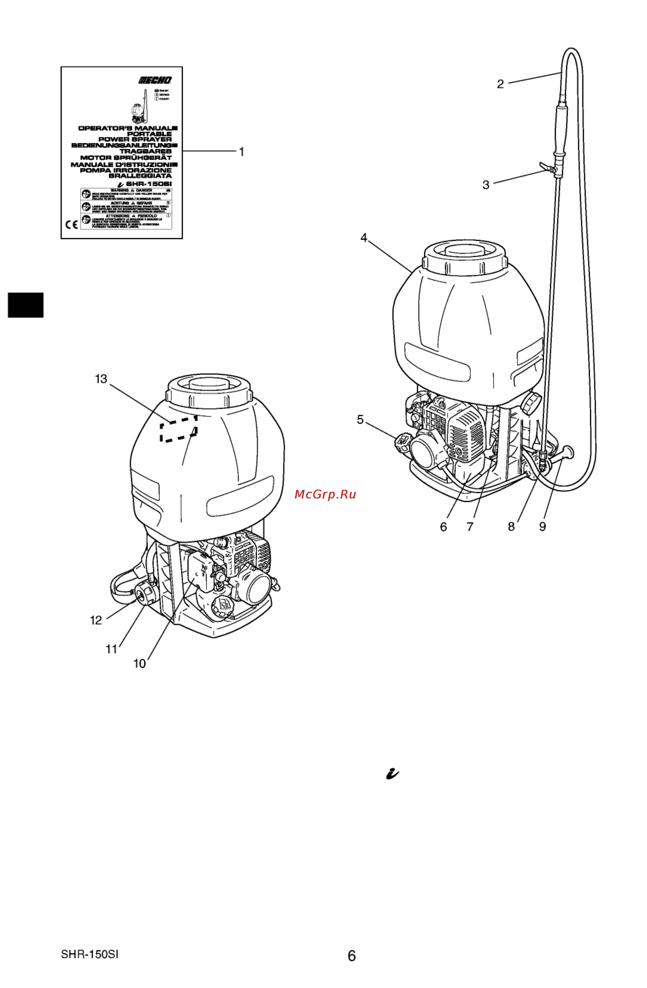 Echo SHR-150SI [6/20] Описание