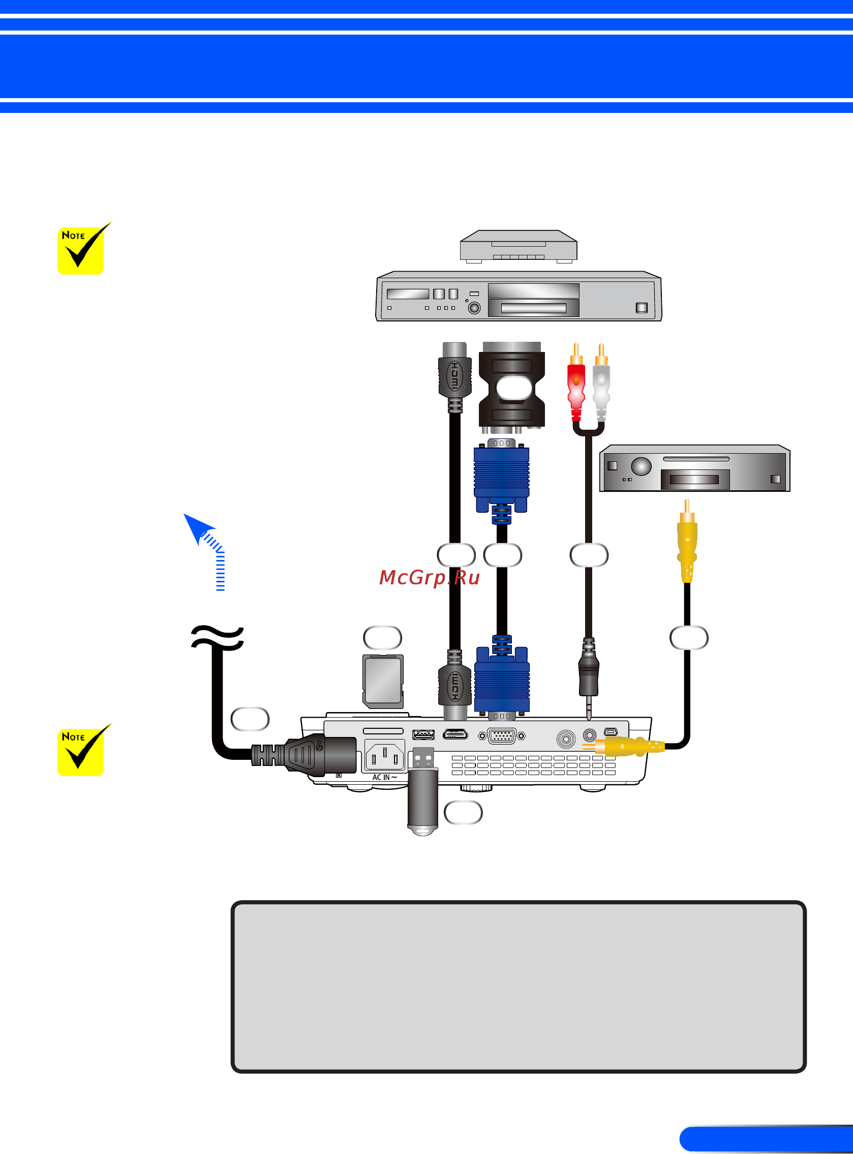 Nec NP-L50W [20/62] Подключение к видеоисточникам