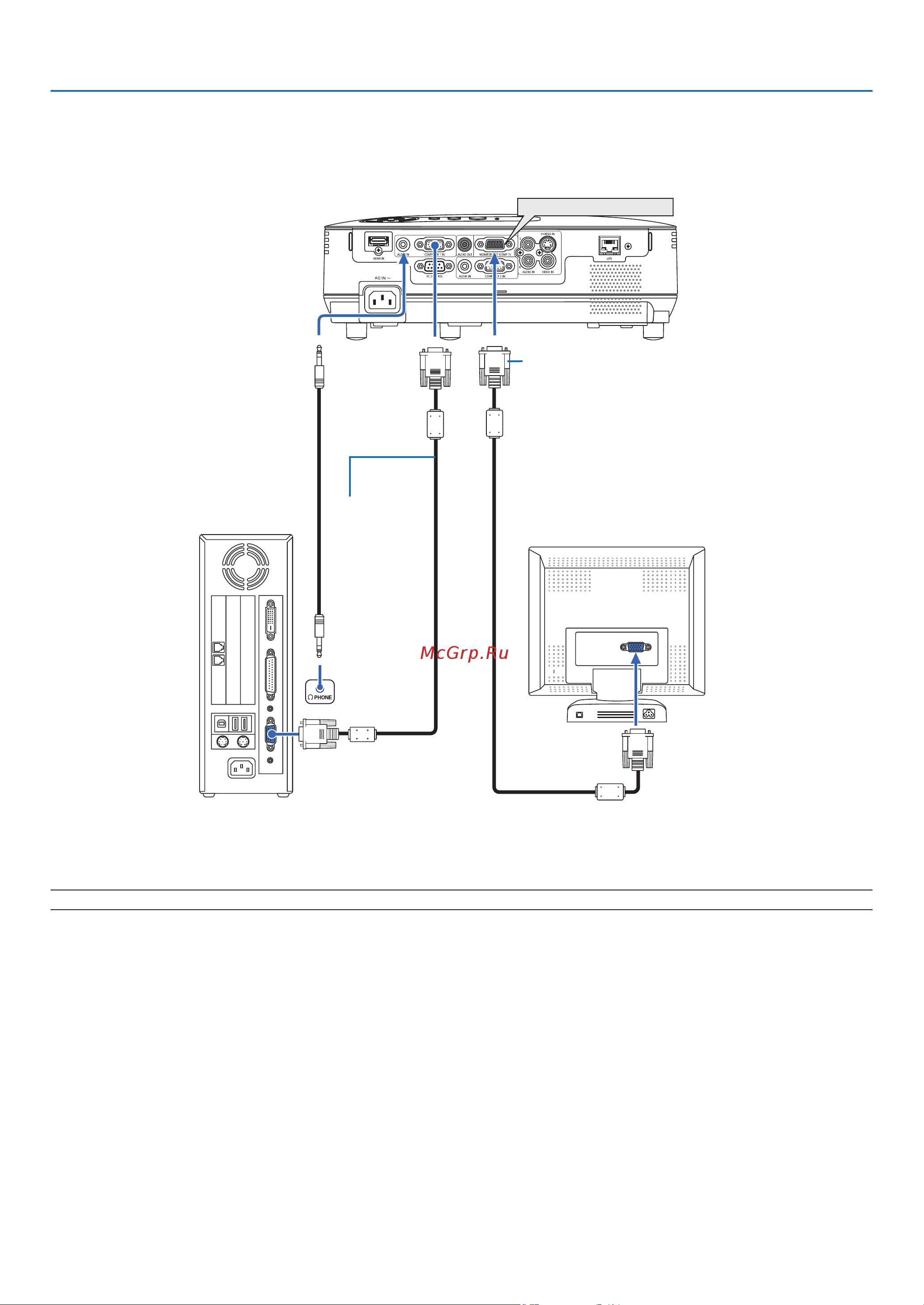 Nec V230X [23/107] Подключение внешнего монитора
