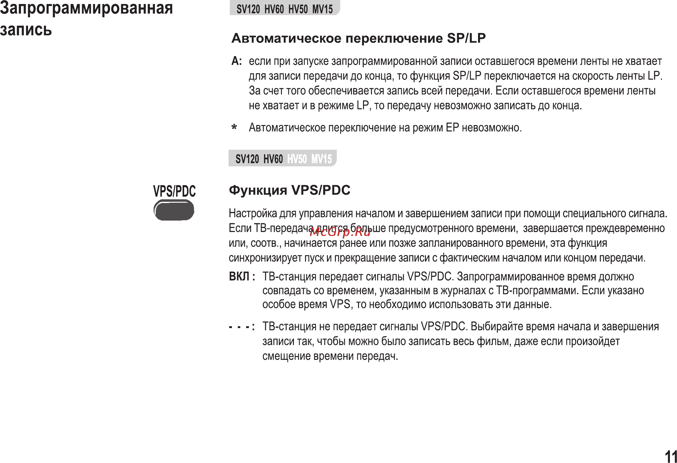 Panasonic NV-HV50 Инструкция по эксплуатации онлайн [11/32] 14963