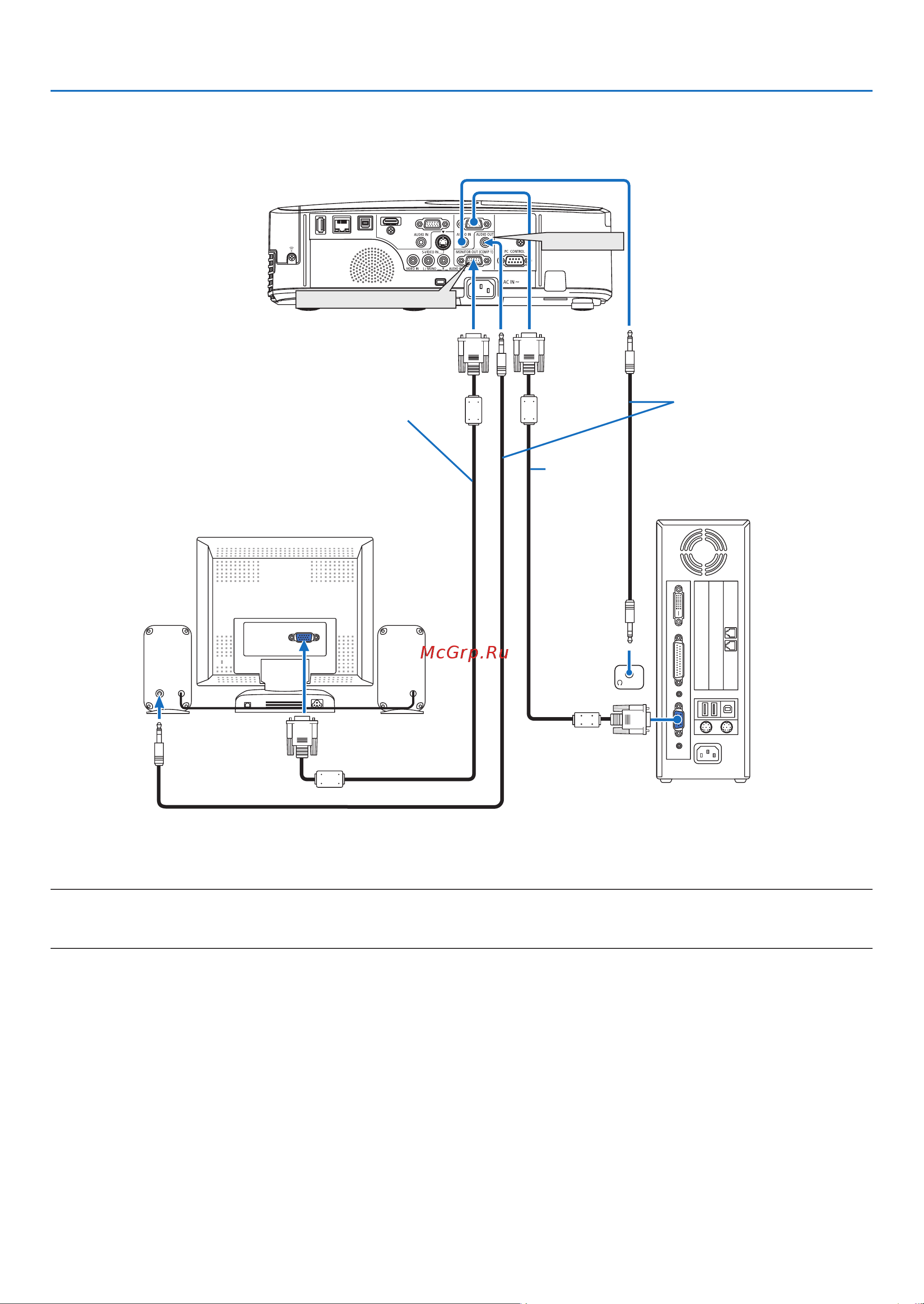 Nec M260W [108/136] Подключение внешнего монитора