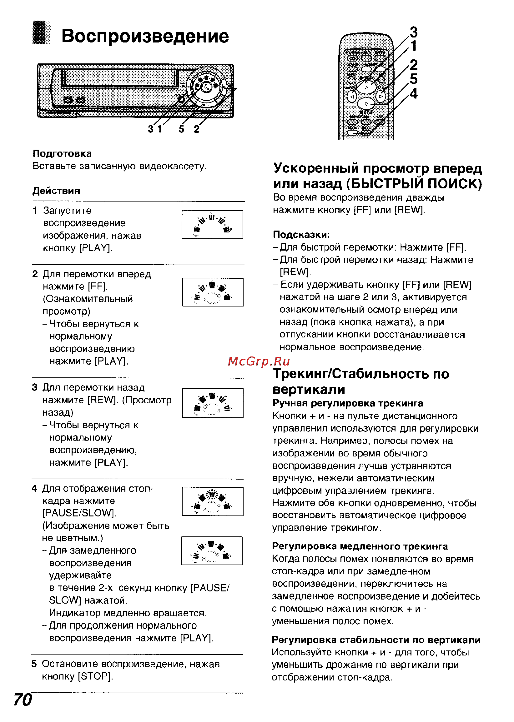 Panasonic NV-SJ5MK2EU [7/17] Трекинг стабильность по вертикали