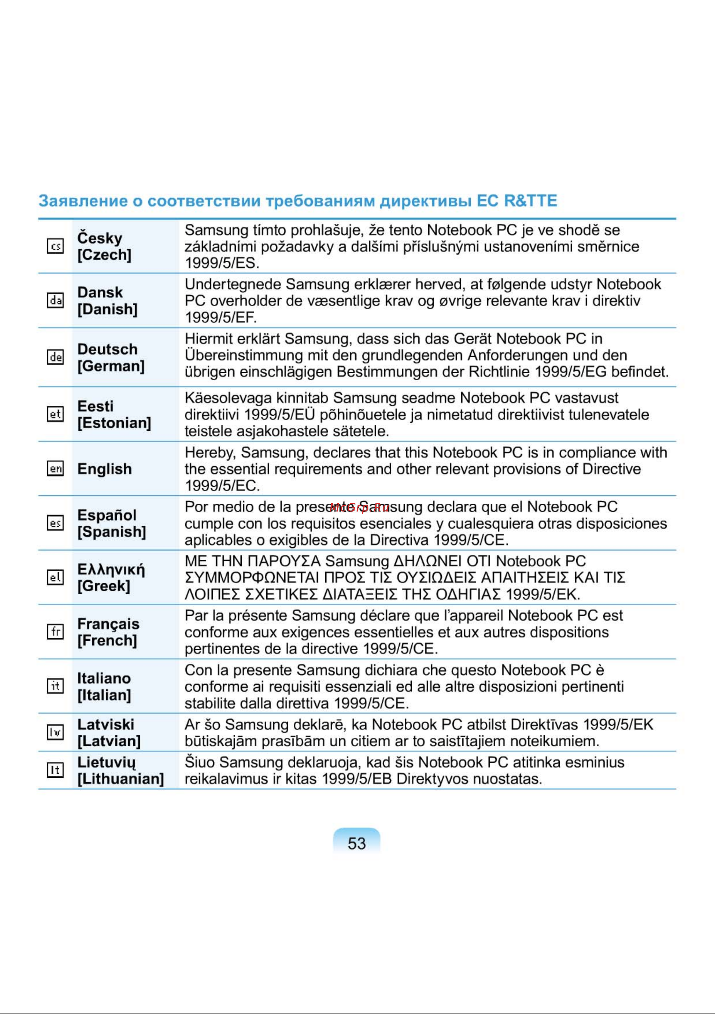 Samsung NP-N150-JA01RU Инструкция по эксплуатации онлайн [53/76] 14823