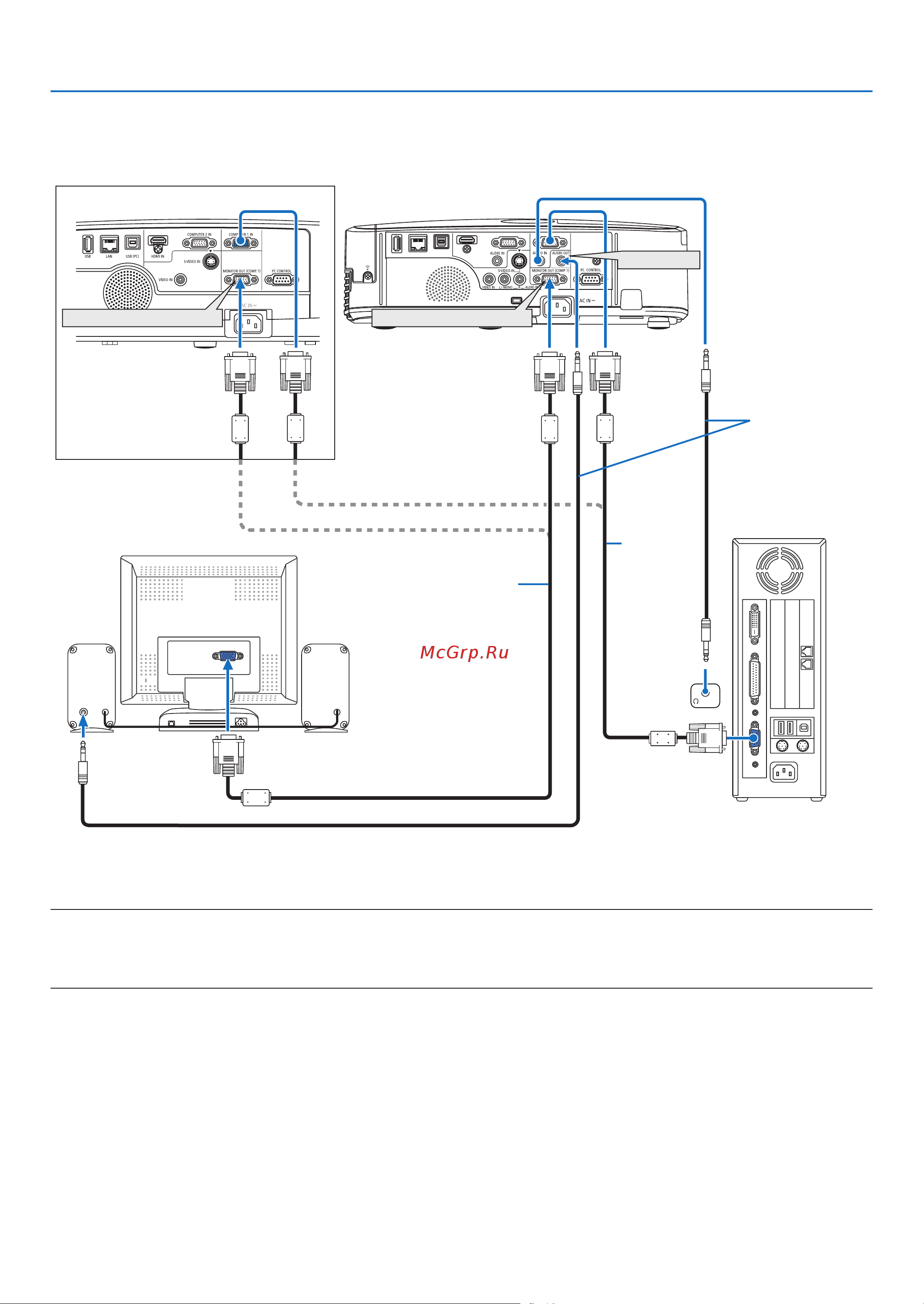 Nec M260XS [116/155] Installation and connections