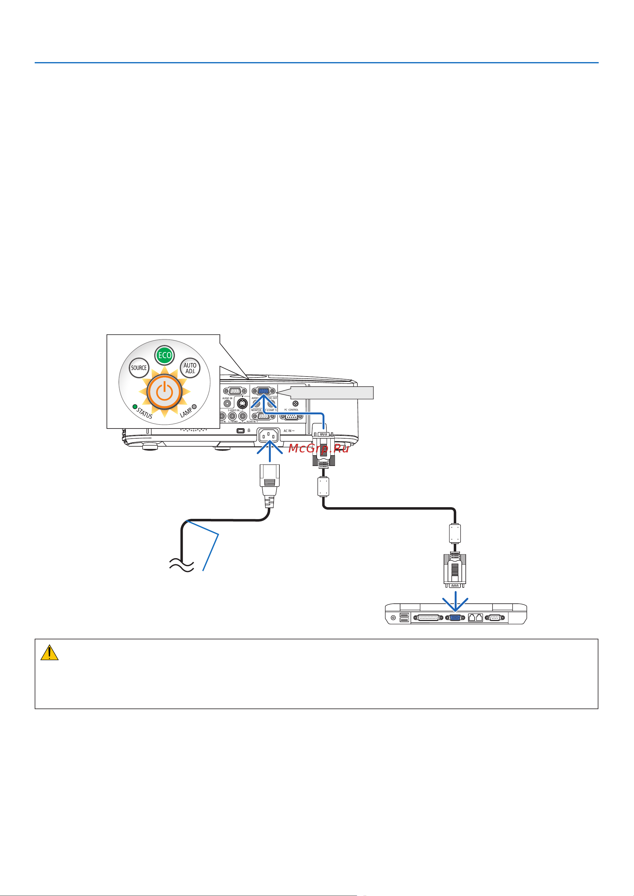 Nec M260XS [25/155] Connecting your computer connecting the power cord