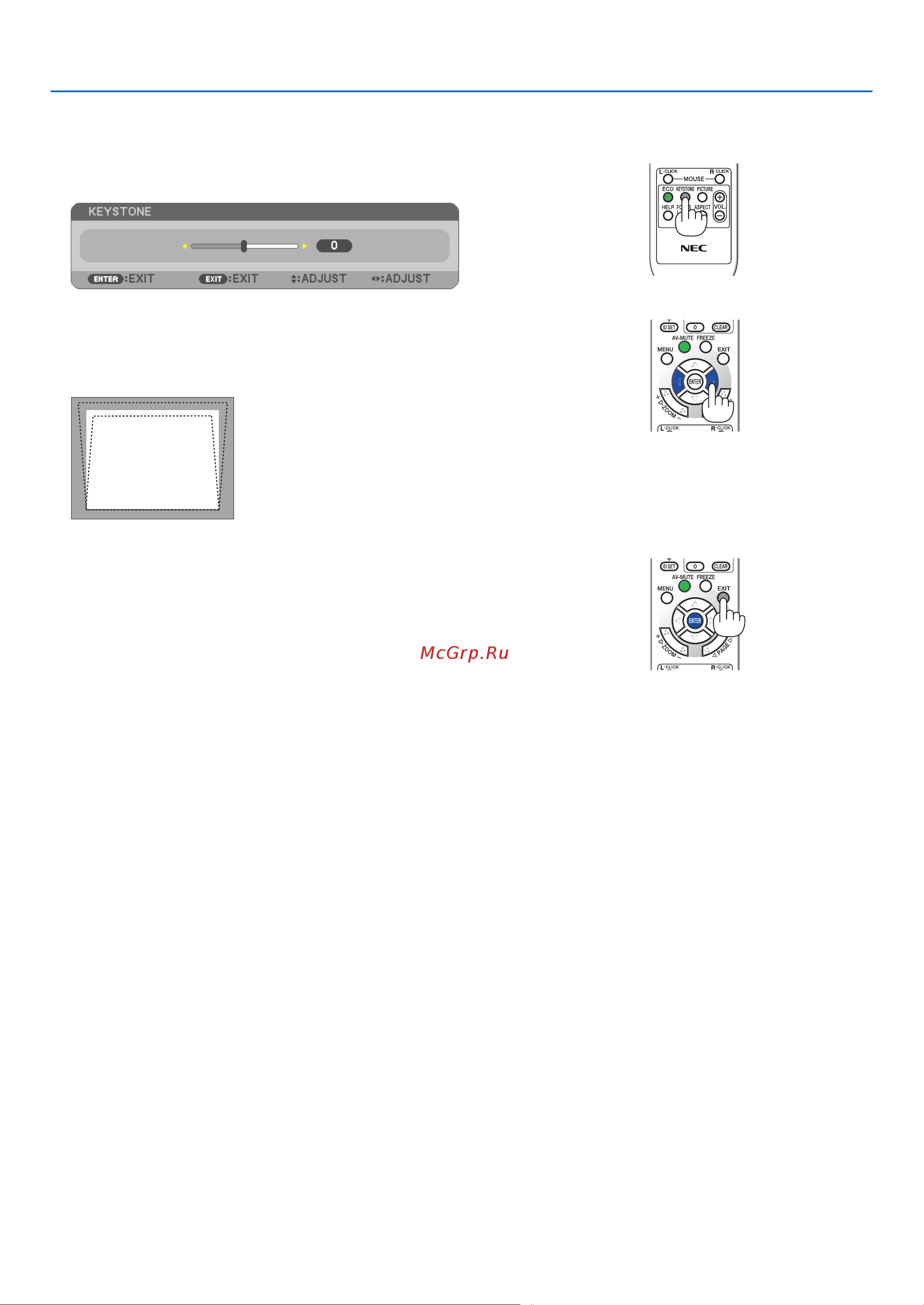 Nec M260XS [35/155] Projecting an image basic operation