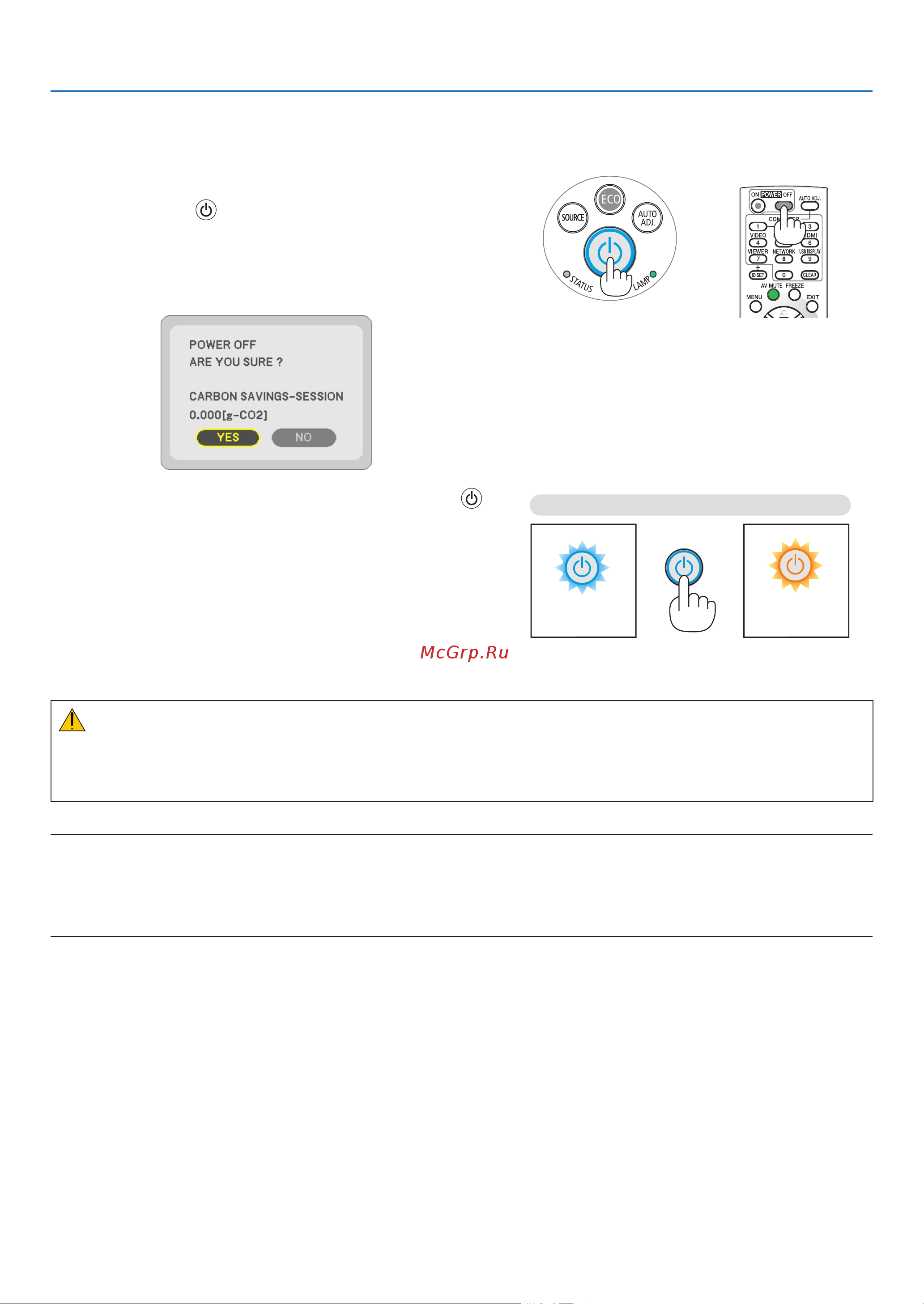 Nec M350XS [37/155] Turning off the projector