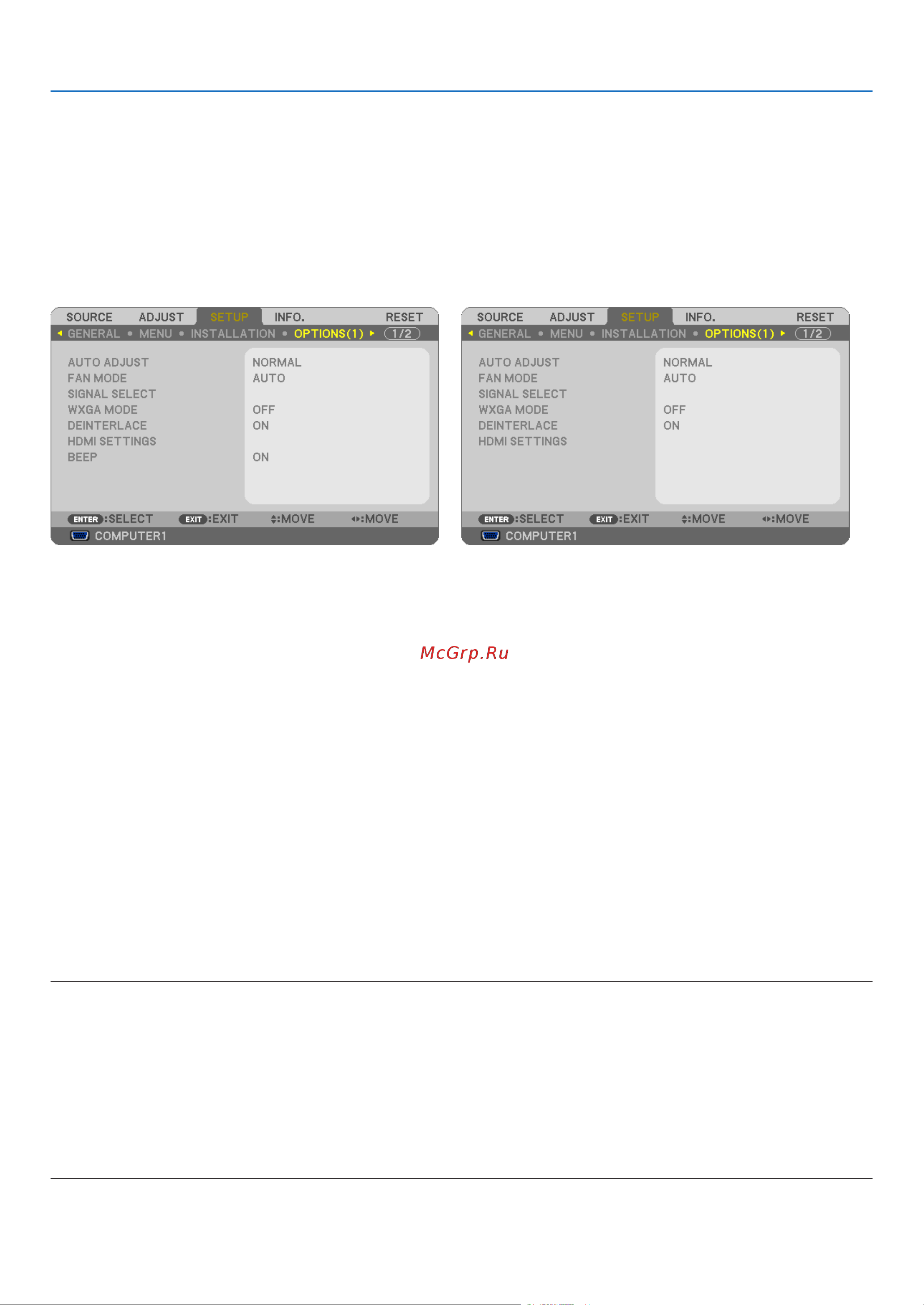 Nec M260XS [97/155] Options 1