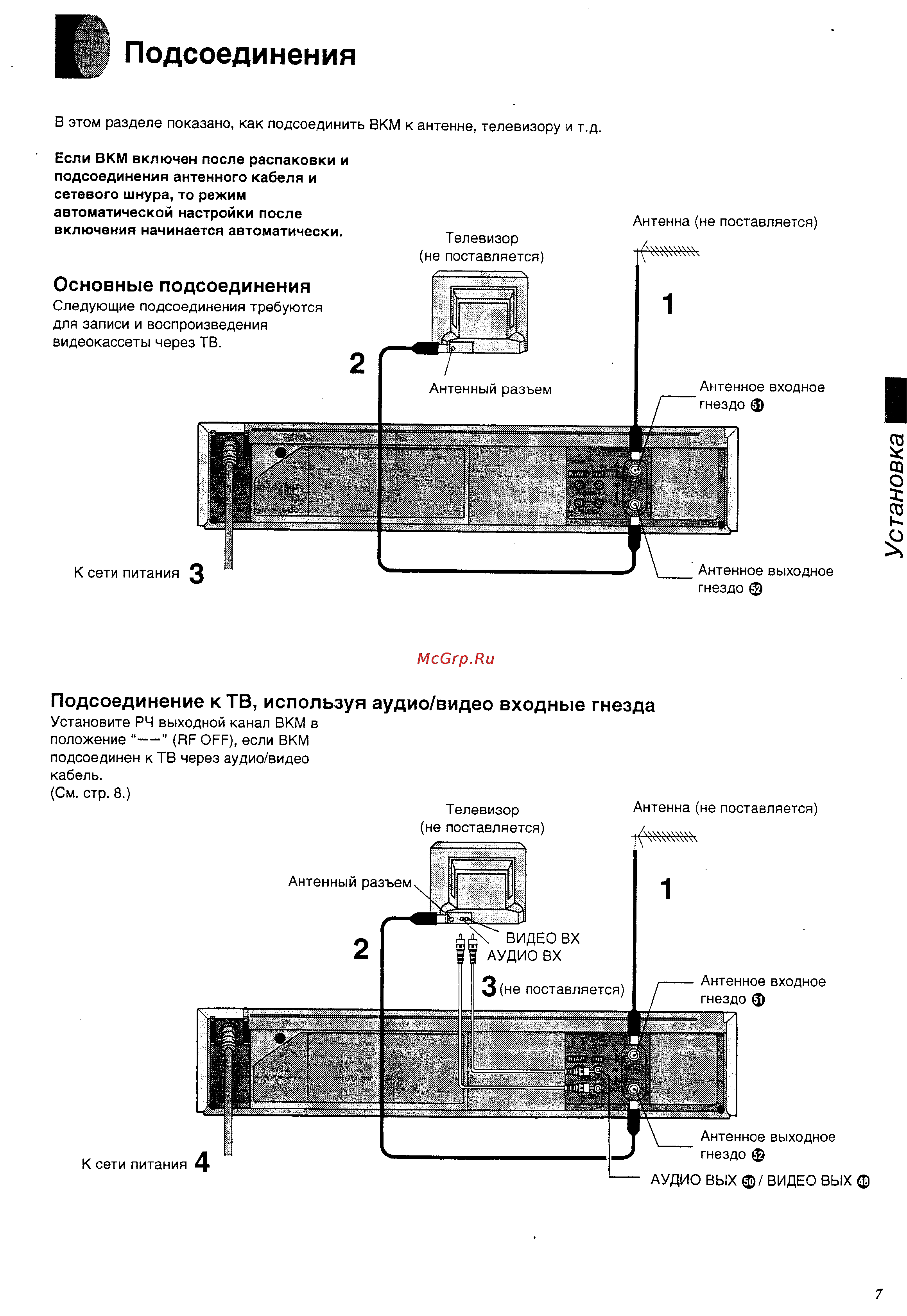 Panasonic NV-SJ205EU [7/32] Подсоединения