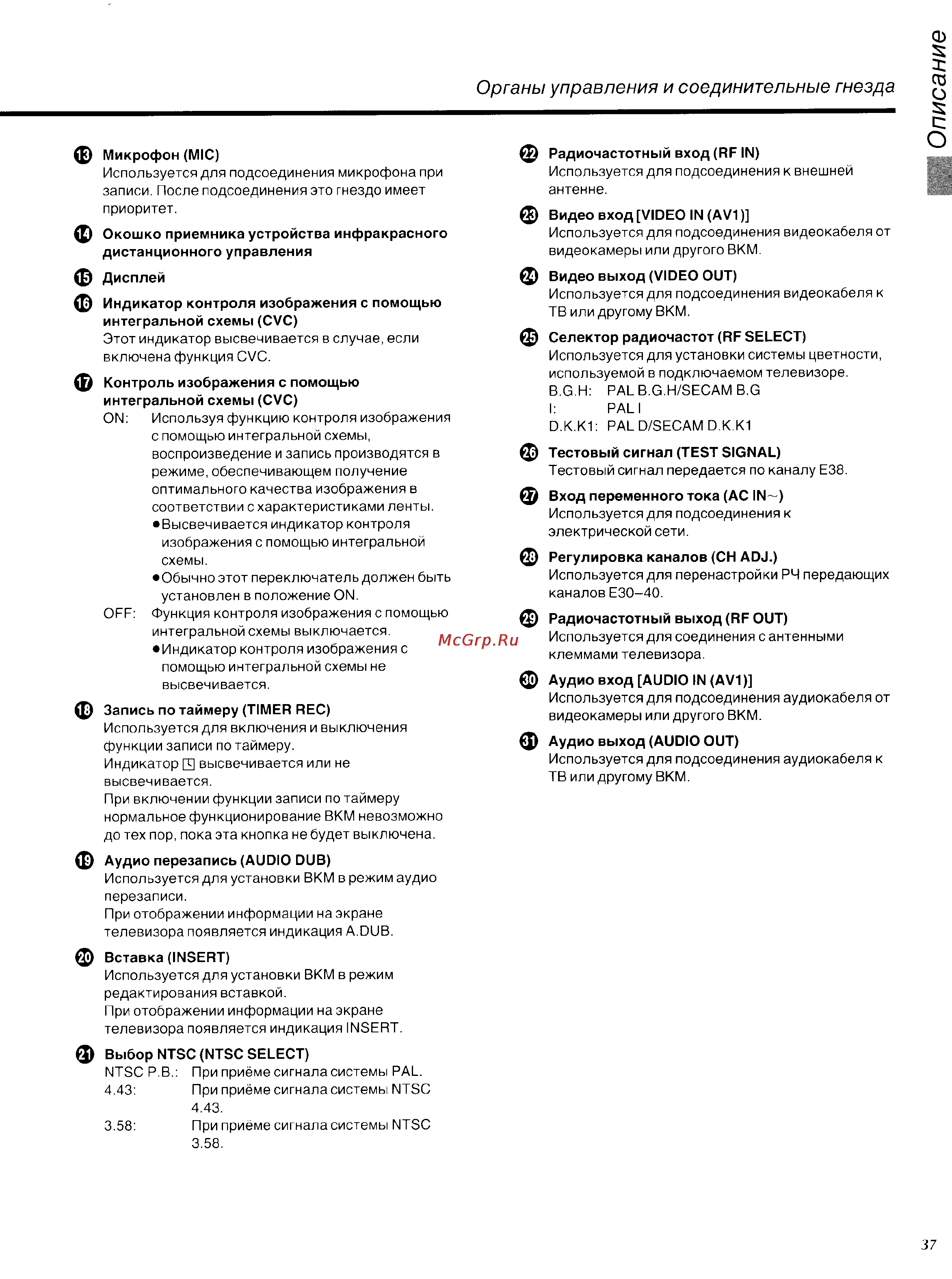Panasonic NV-SD450EU [5/33] Органы управления и соединительные гнезда