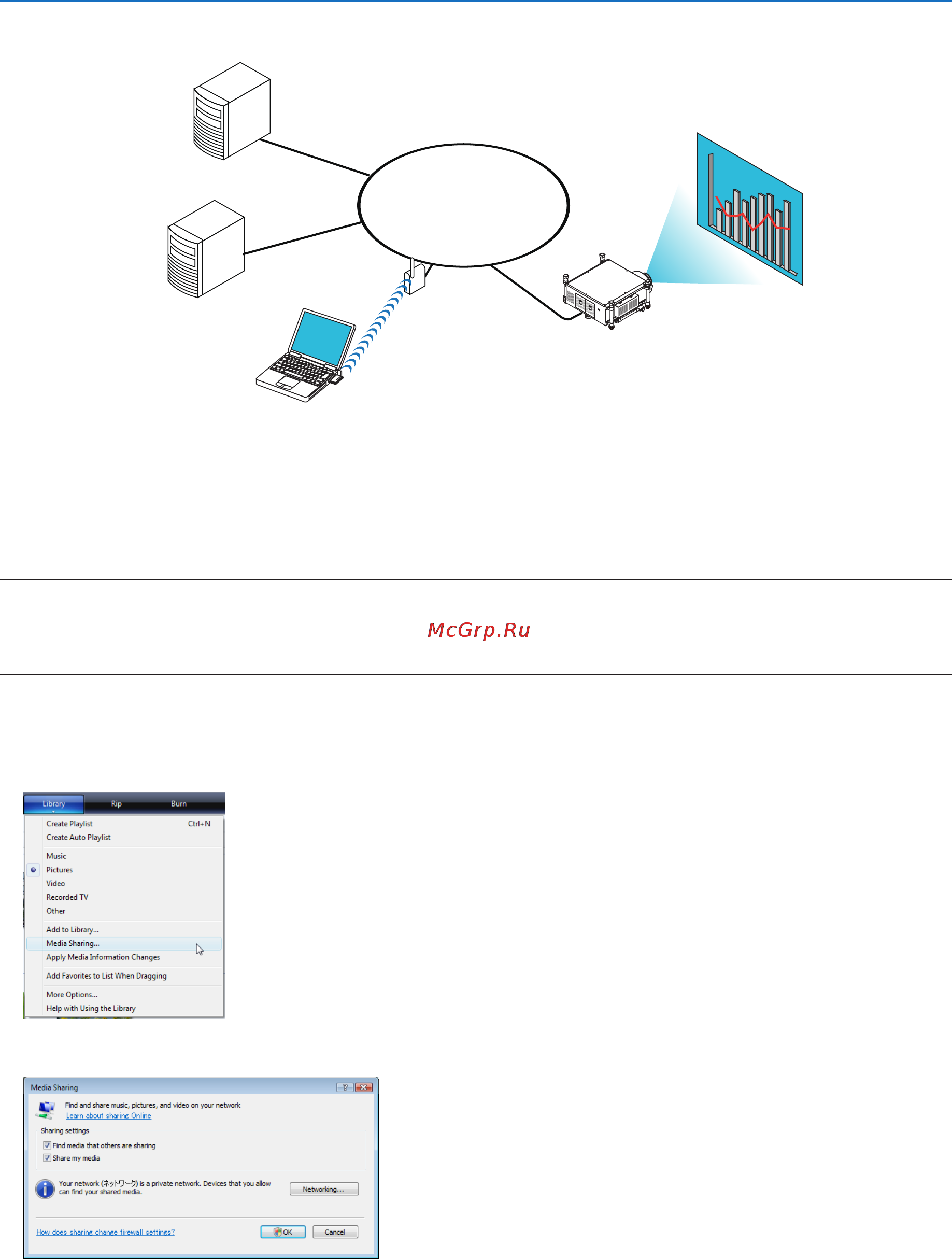 Nec PX700W [103/244] 5 projecting data from media server