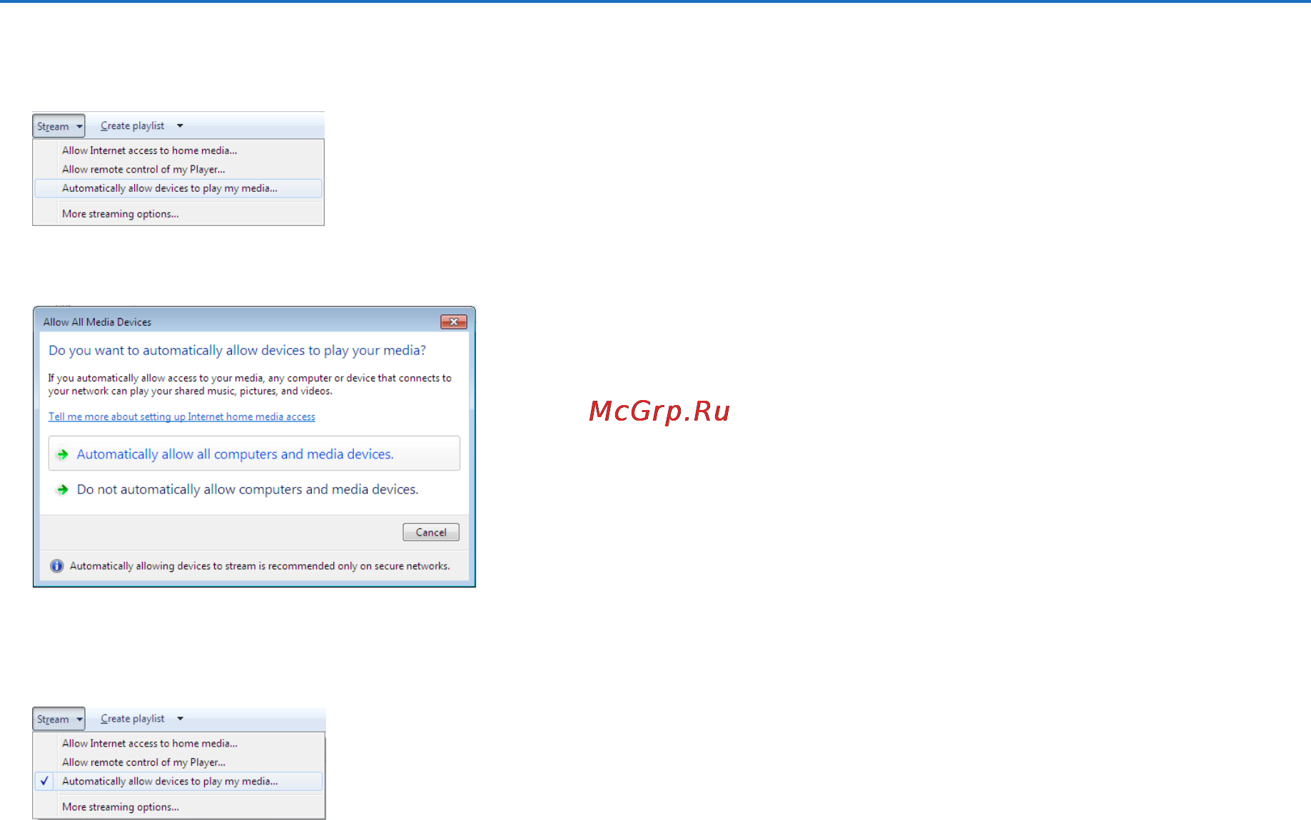 Nec PX700W [105/244] Setting up media sharing in windows media player 12