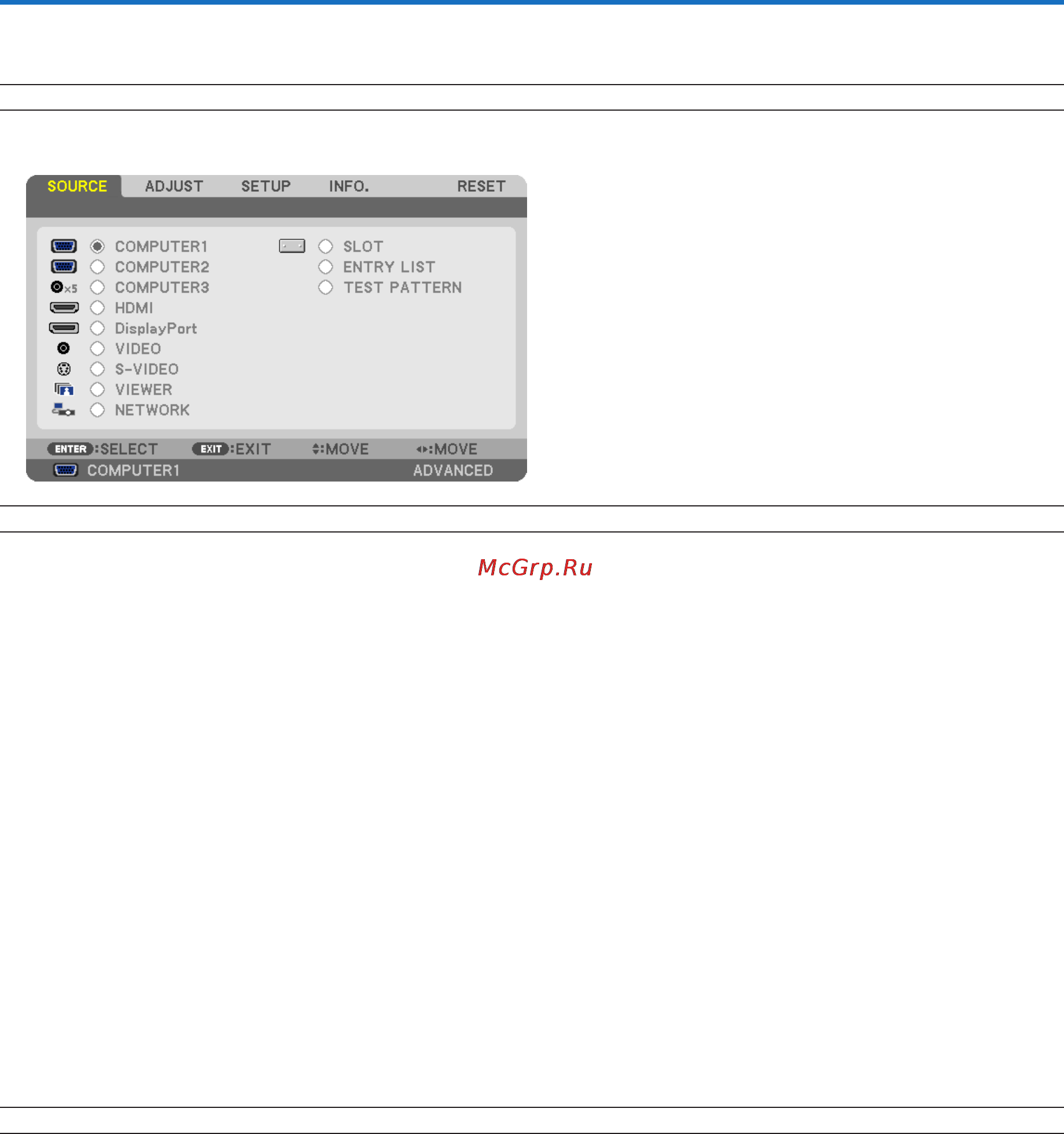 Nec PX700W [109/244] 1 using the menus