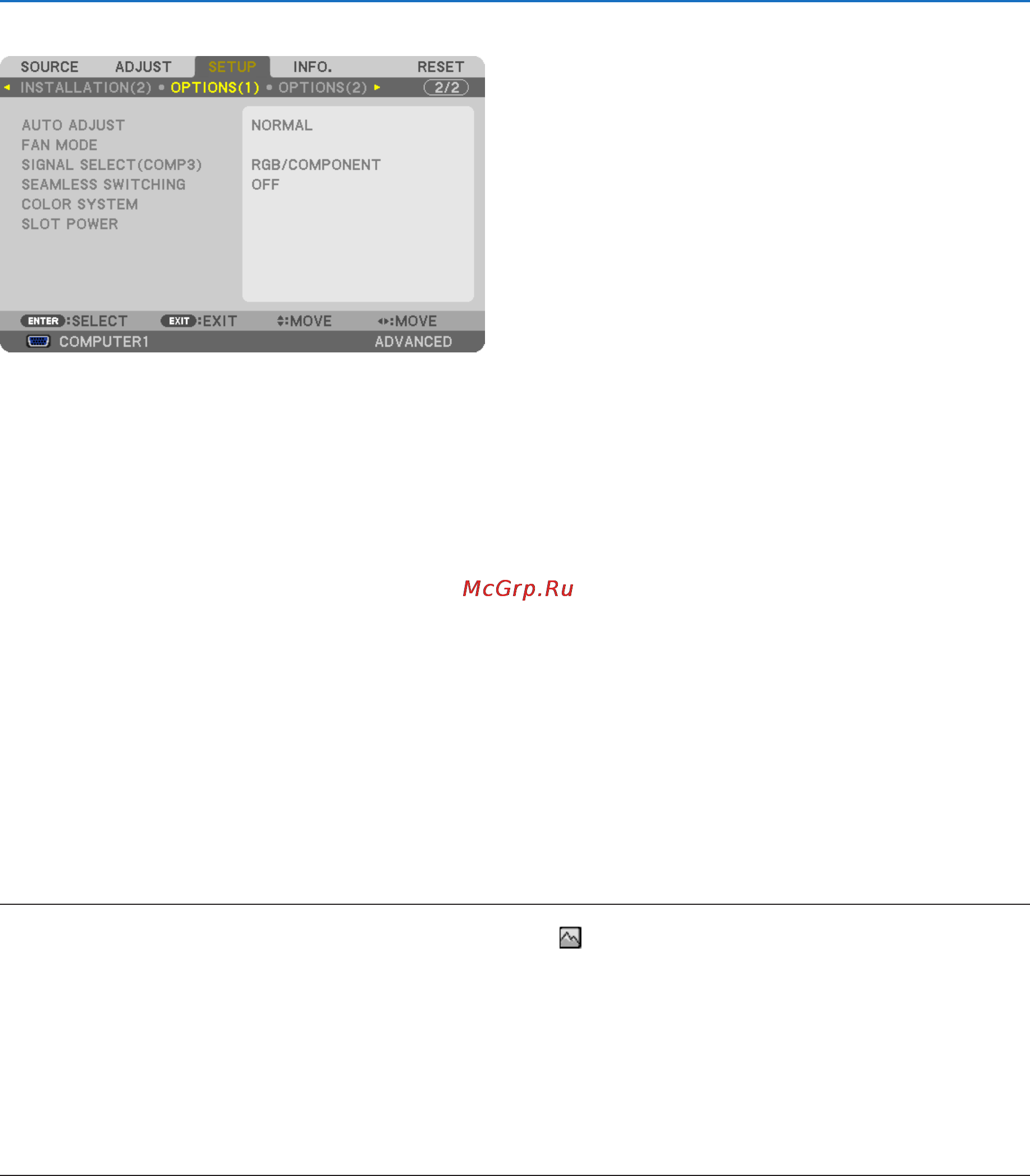 Nec PH1000U [138/244] Options 1