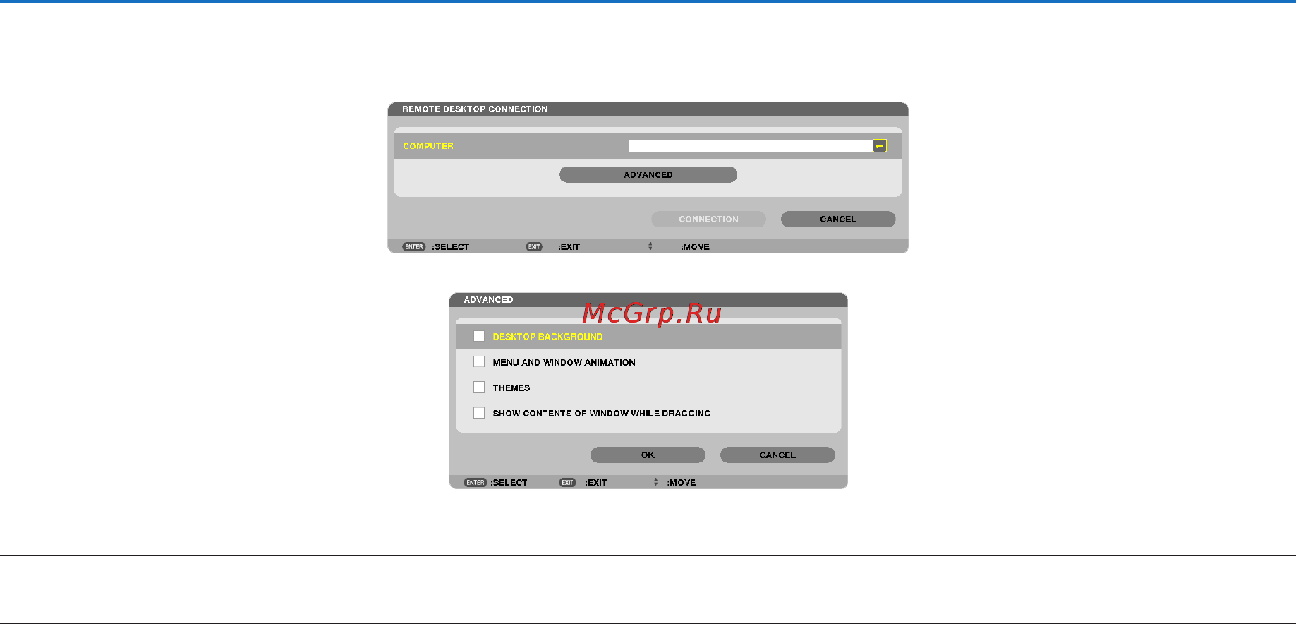 Nec PX700W [149/244] Remote desktop connection