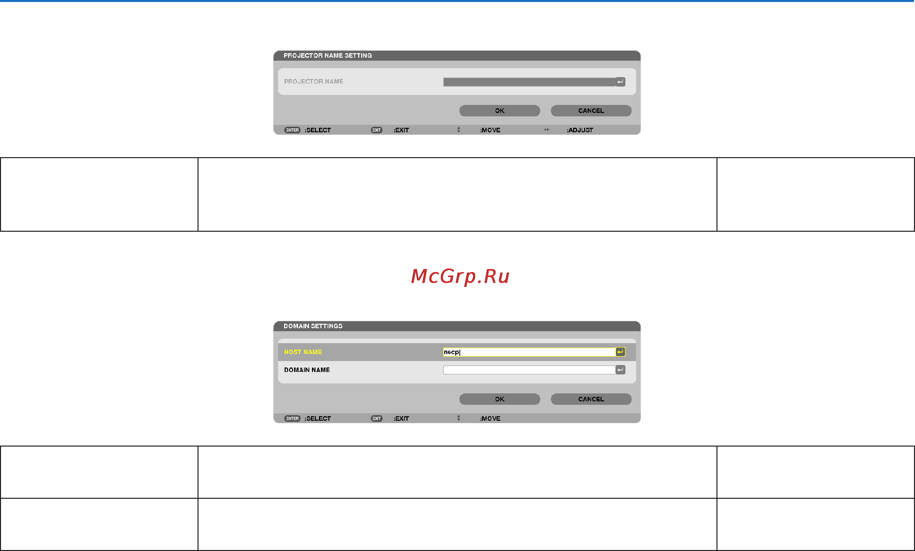 Nec PX700W [163/244] Using on screen menu
