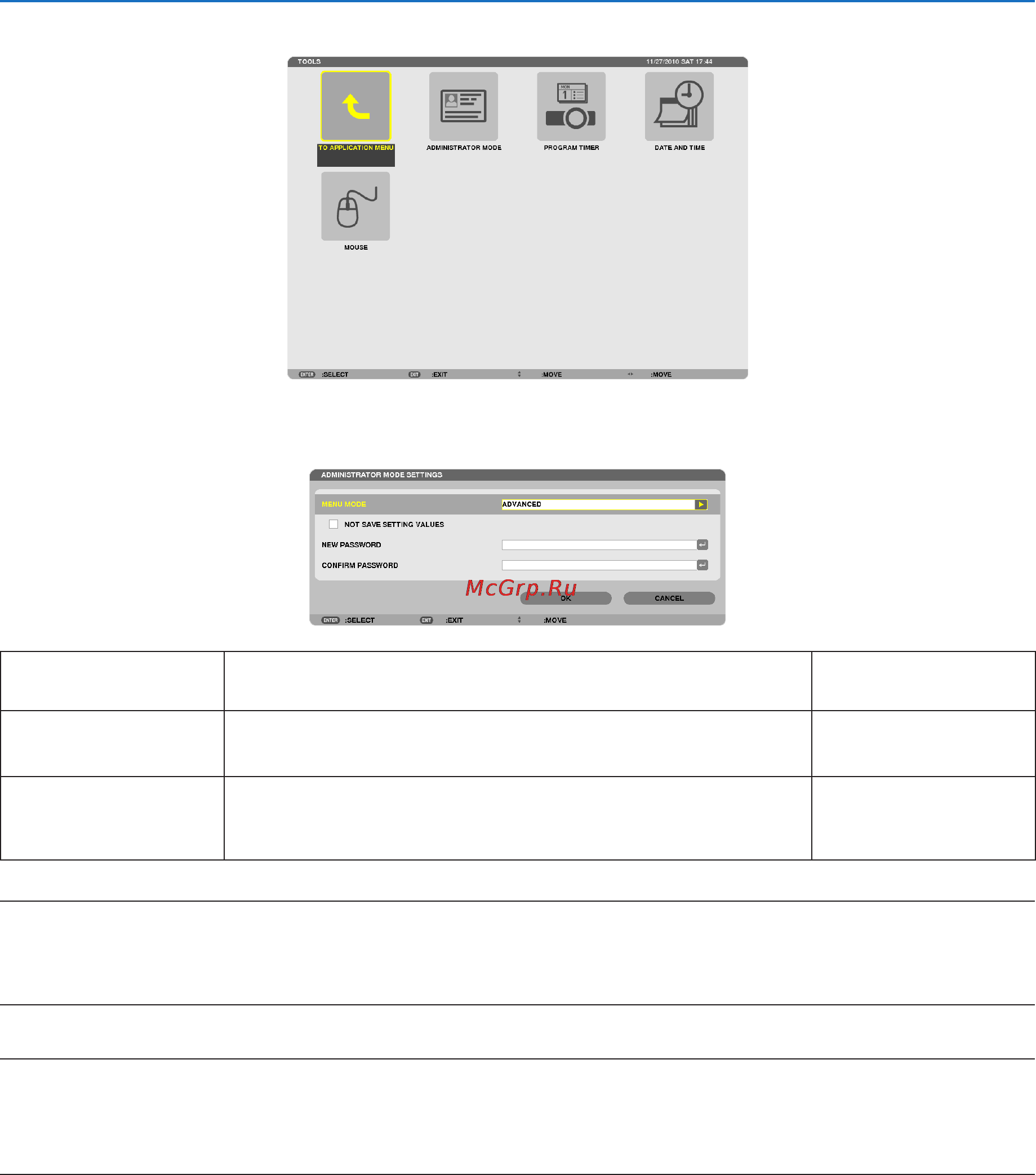 Nec PX700W [166/244] Using on screen menu