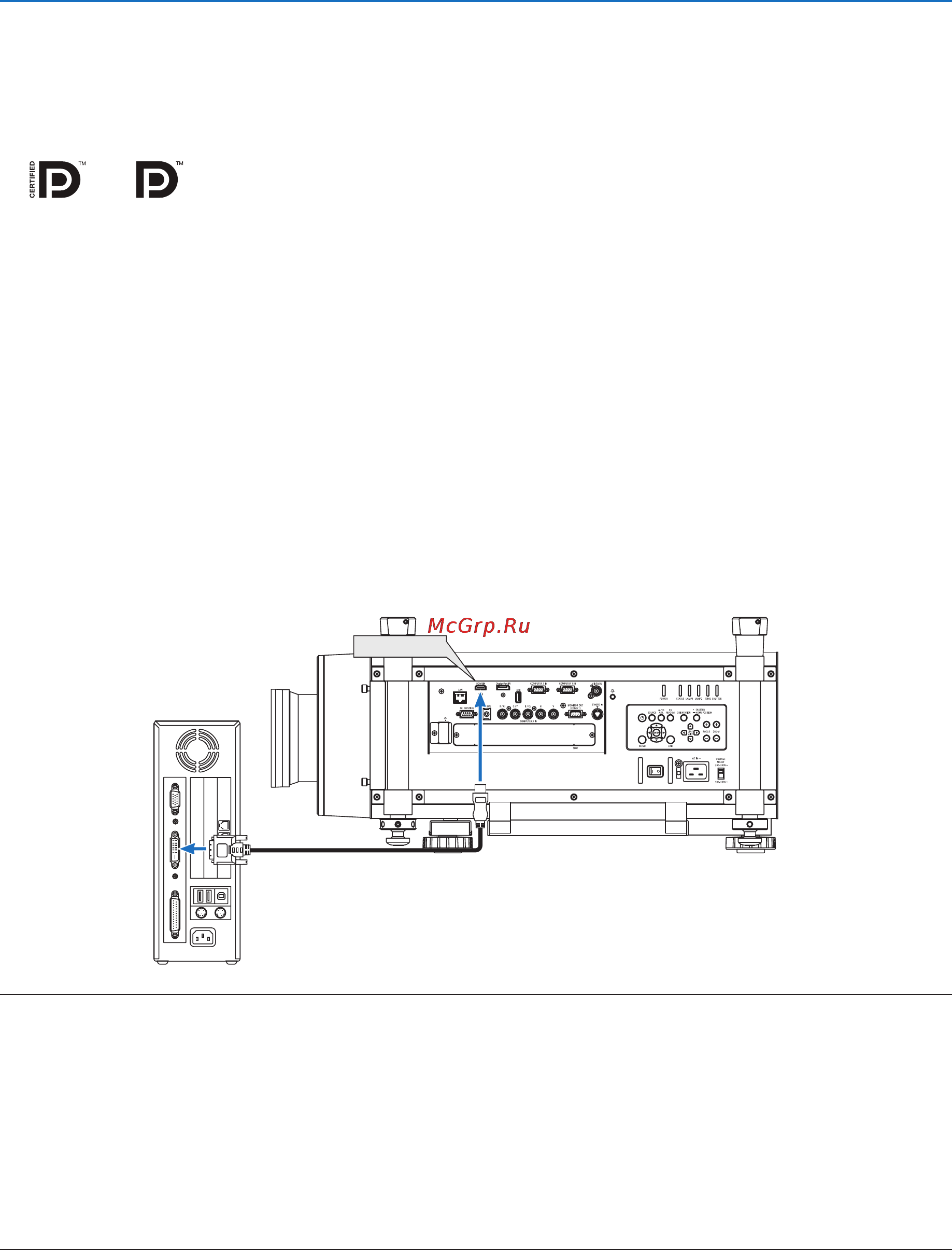 Nec PX700W [176/244] Installation and connections