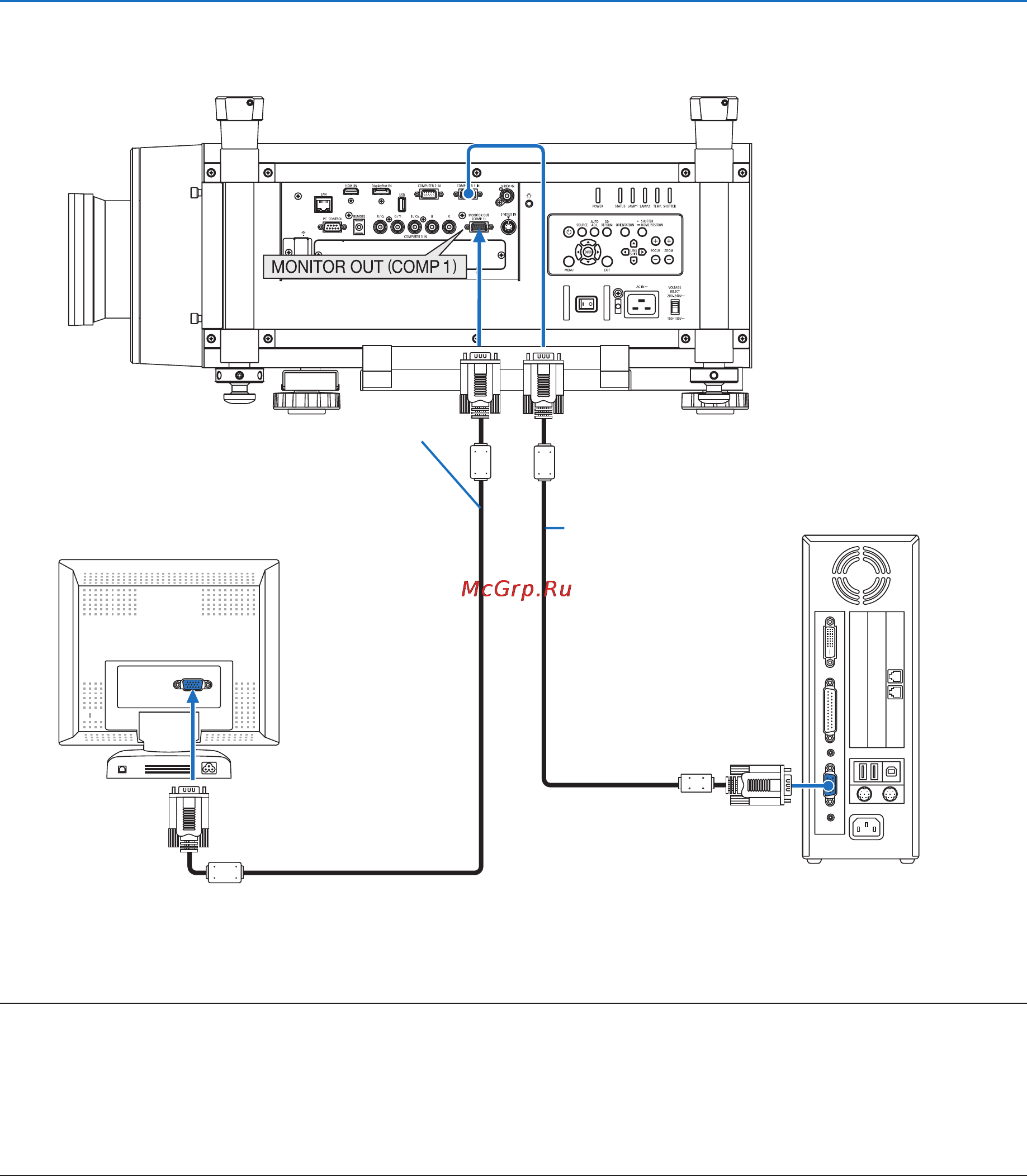 Nec PH1000U [177/244] Connecting an external monitor