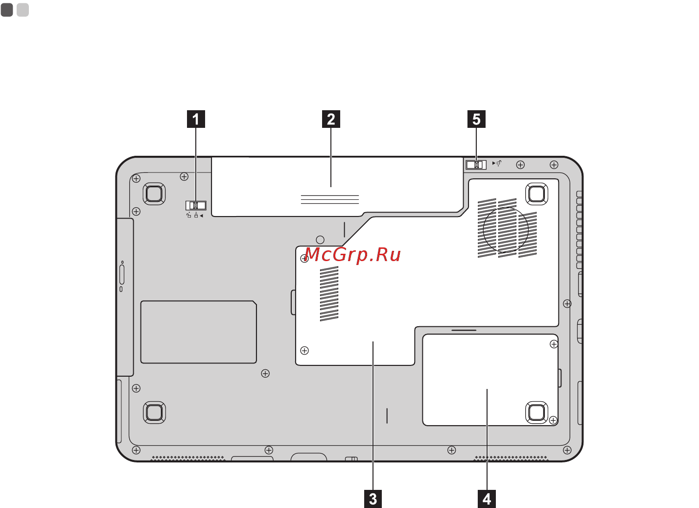 Lenovo Ideapad G555 [15/119] Вид снизу