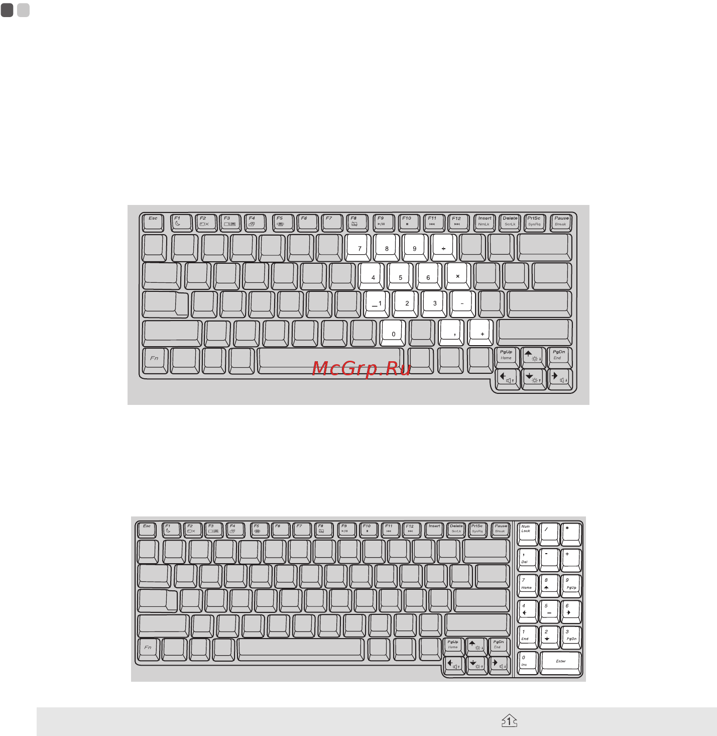 Lenovo Ideapad G555 [21/119] Использование клавиатуры