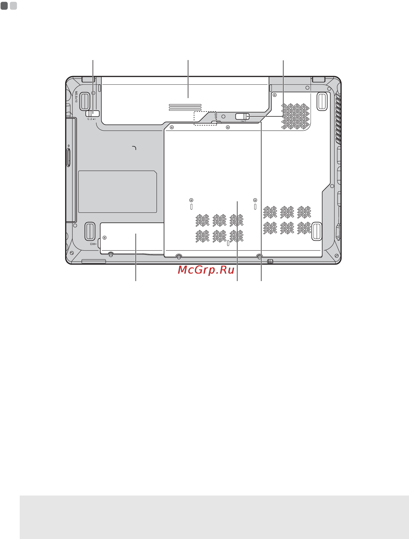 Lenovo G560A [15/130] Вид снизу