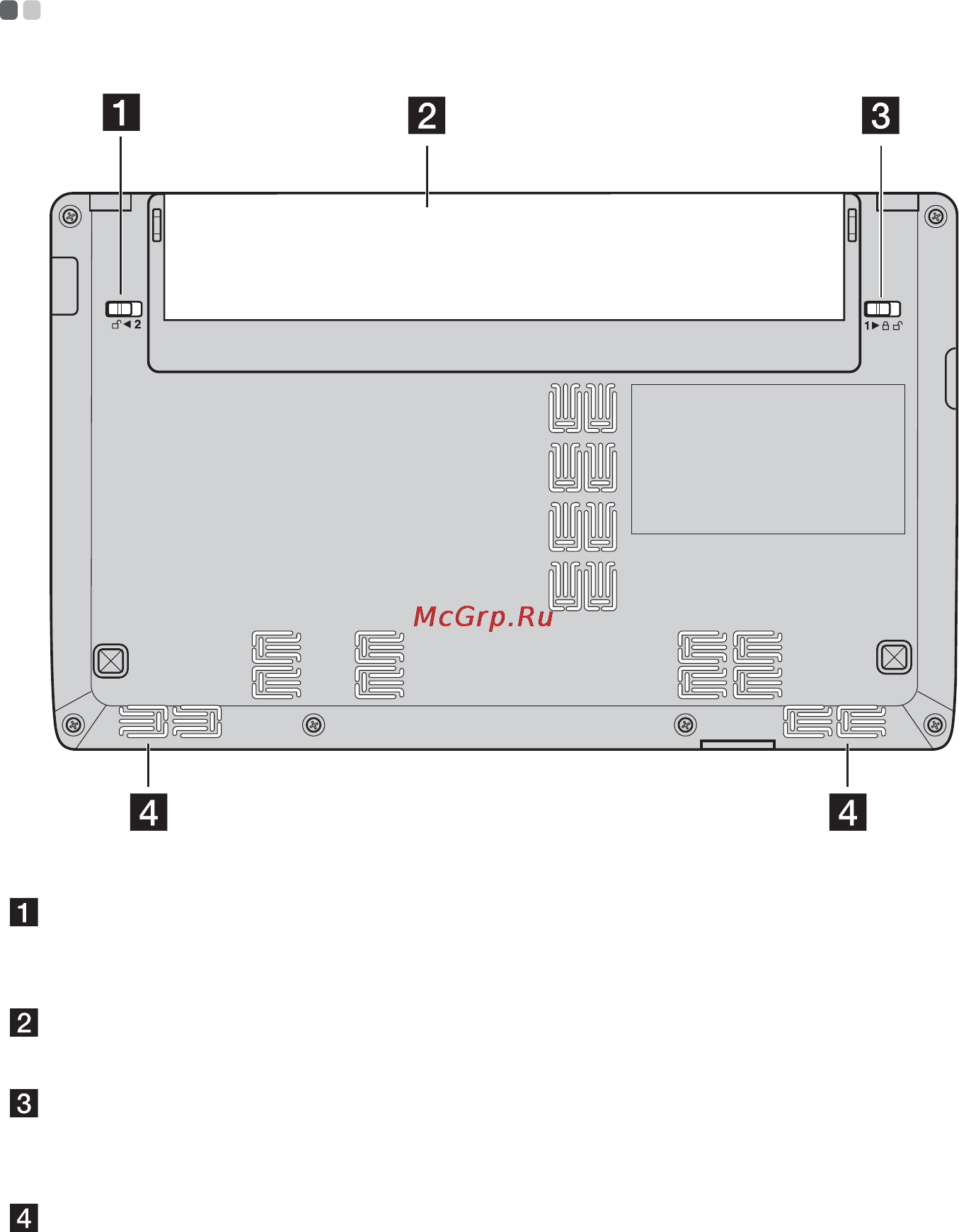 Lenovo IdeaPad S100 [9/43] Вид снизу