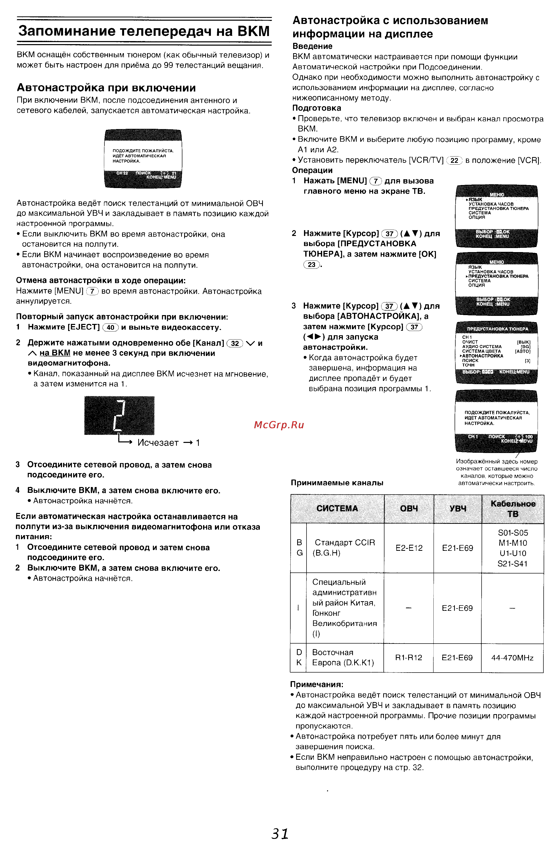 Panasonic NV-HV60 Series [8/25] Запоминание телепередач на вкм