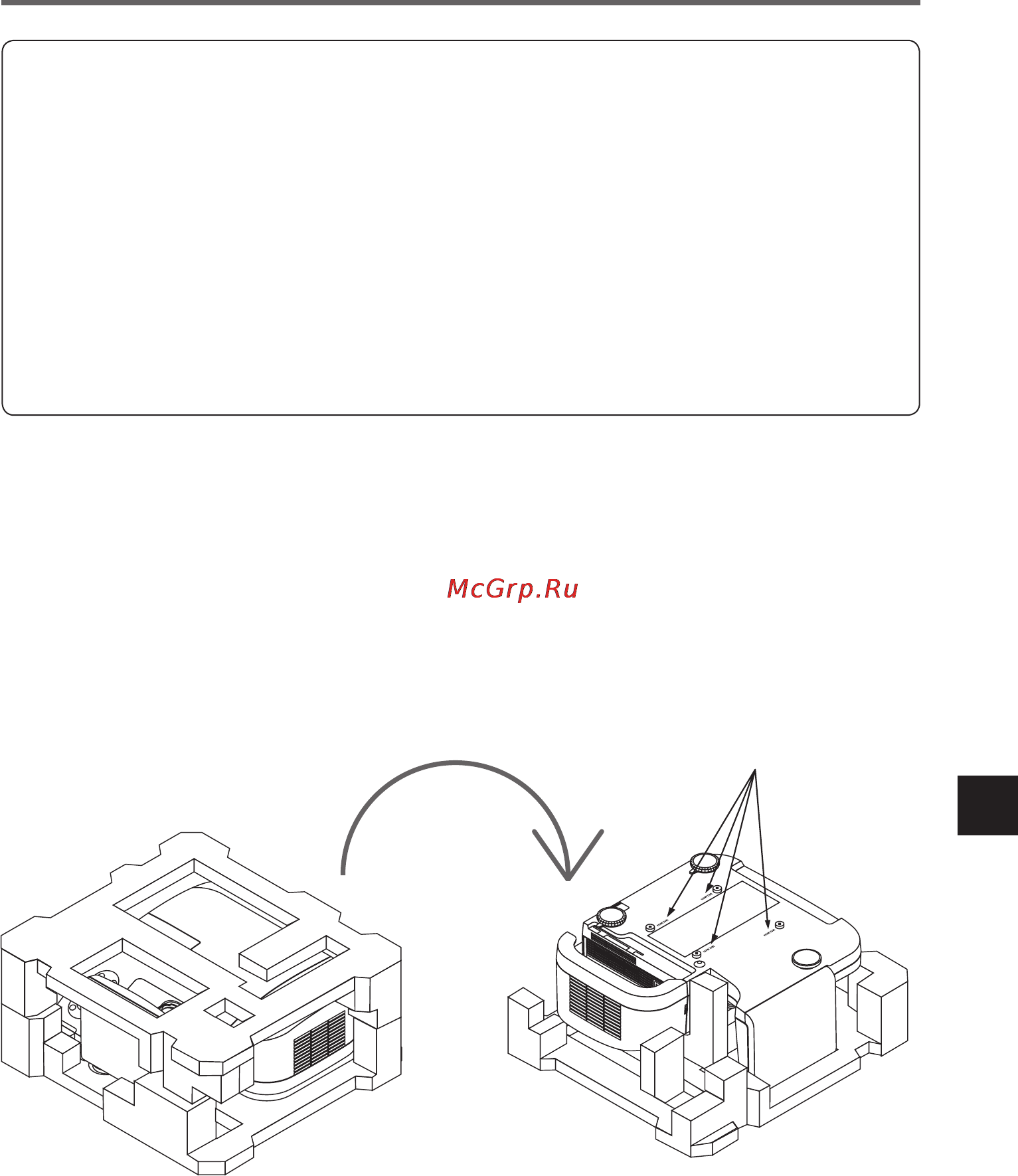 Nec U310W [119/192] Projeksiyon cihazini такта