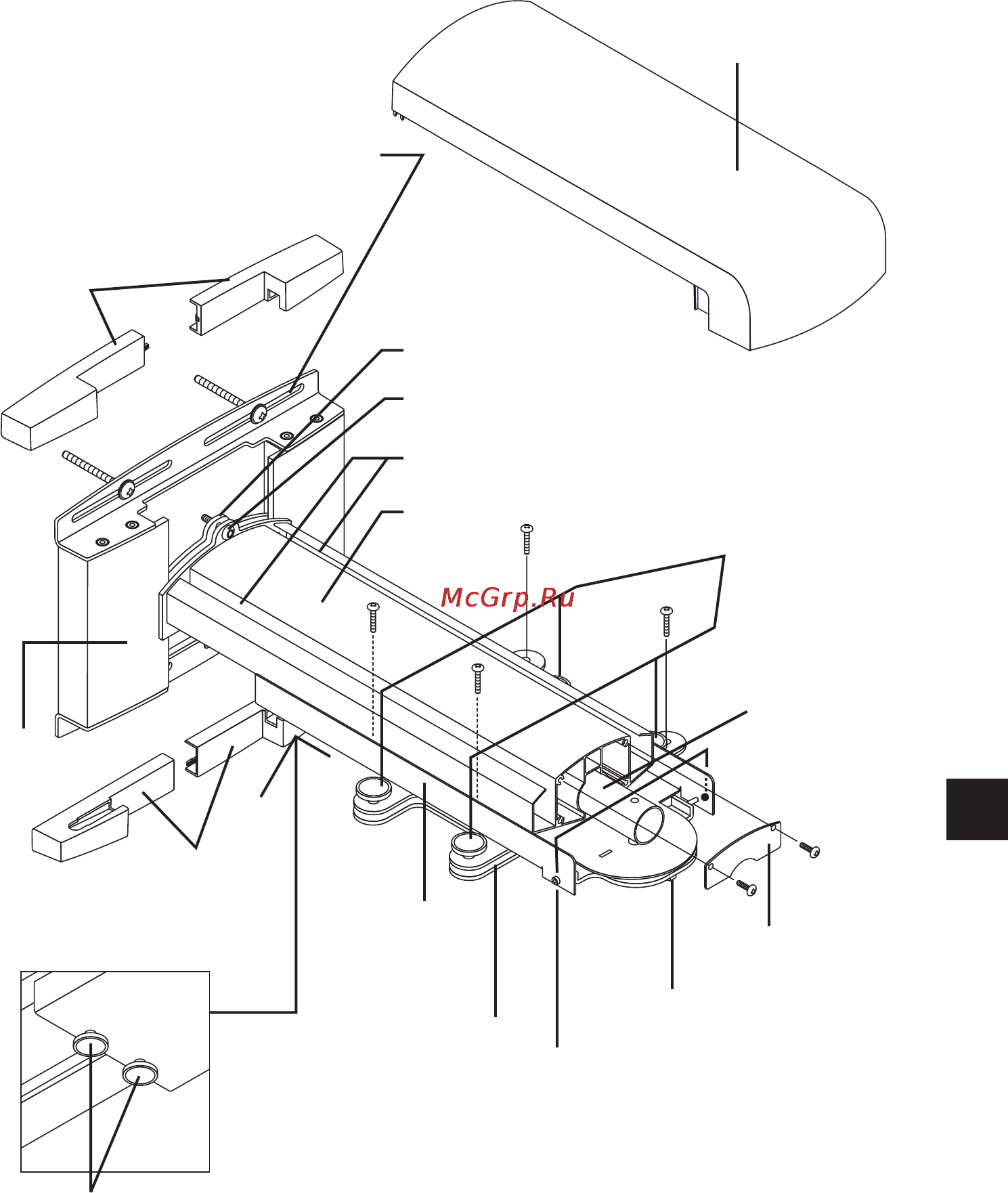 Nec U310W [133/192] Nazwy elementów uchwytu