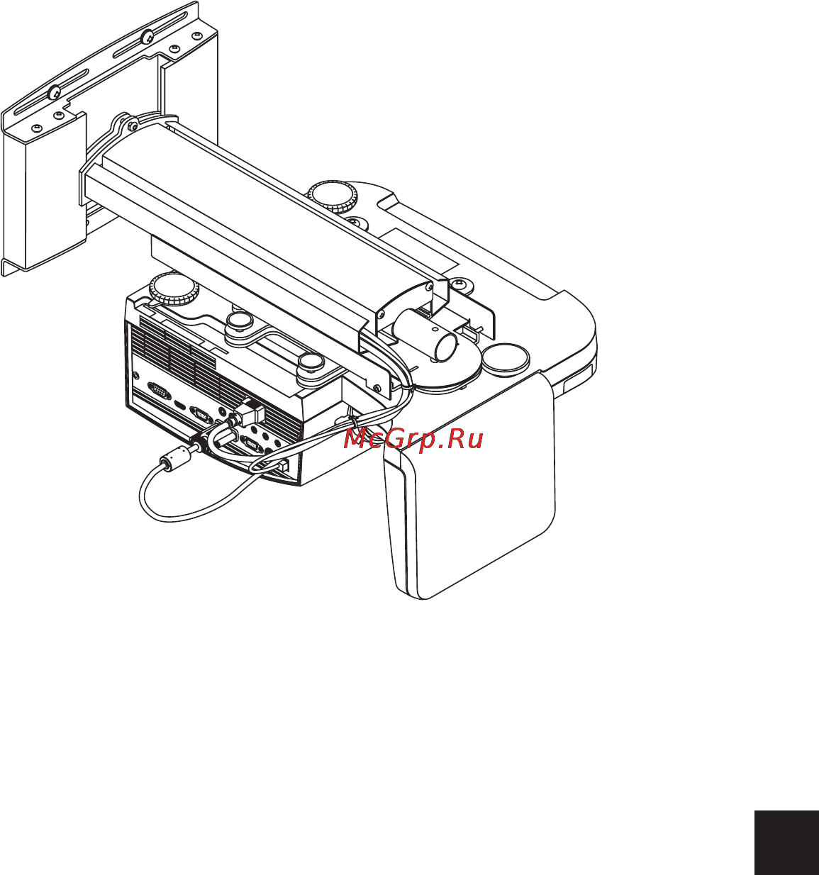 Nec U310W [139/192] Ukladanie kabli