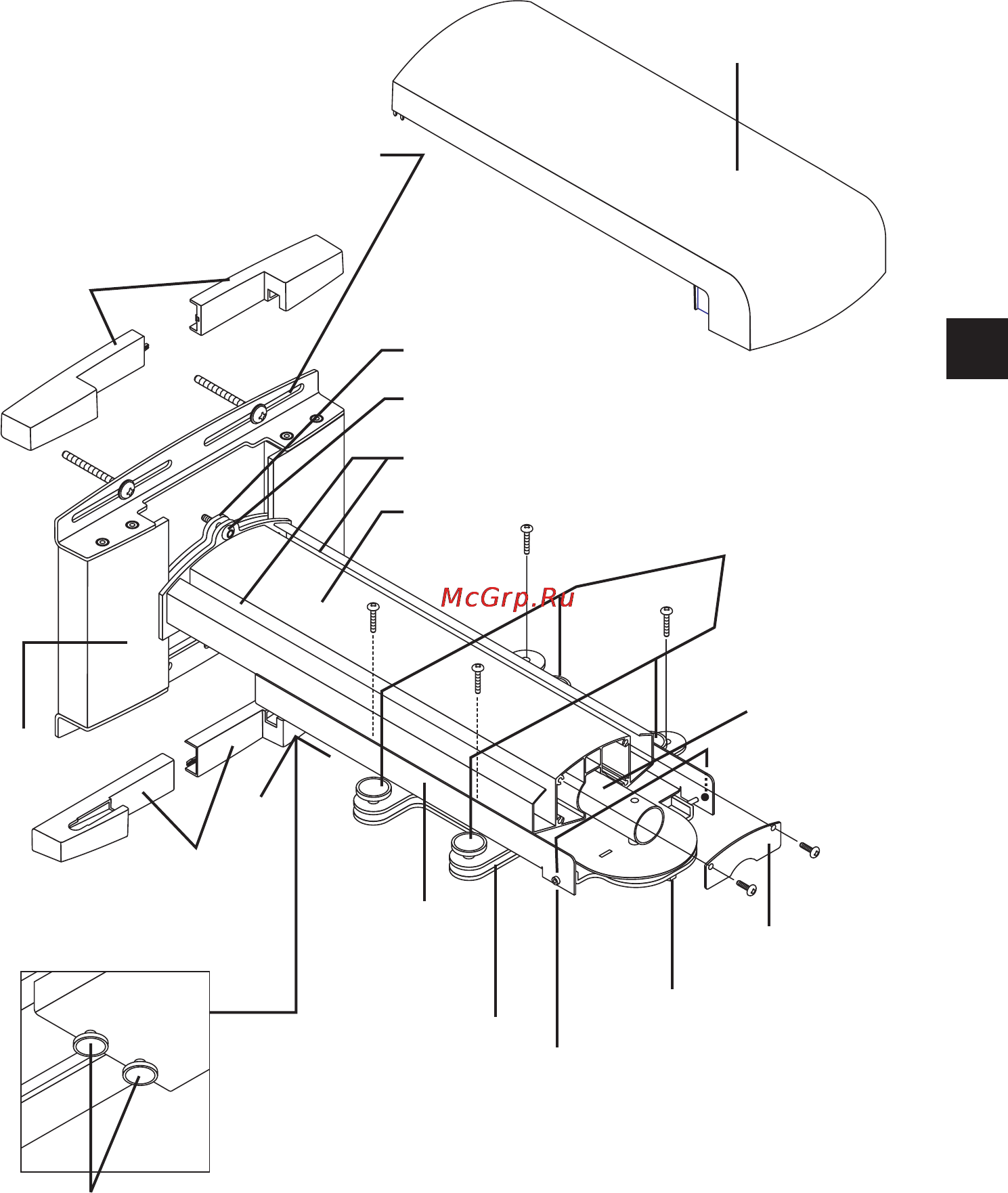 Nec U310W [37/192] Noms des pièces