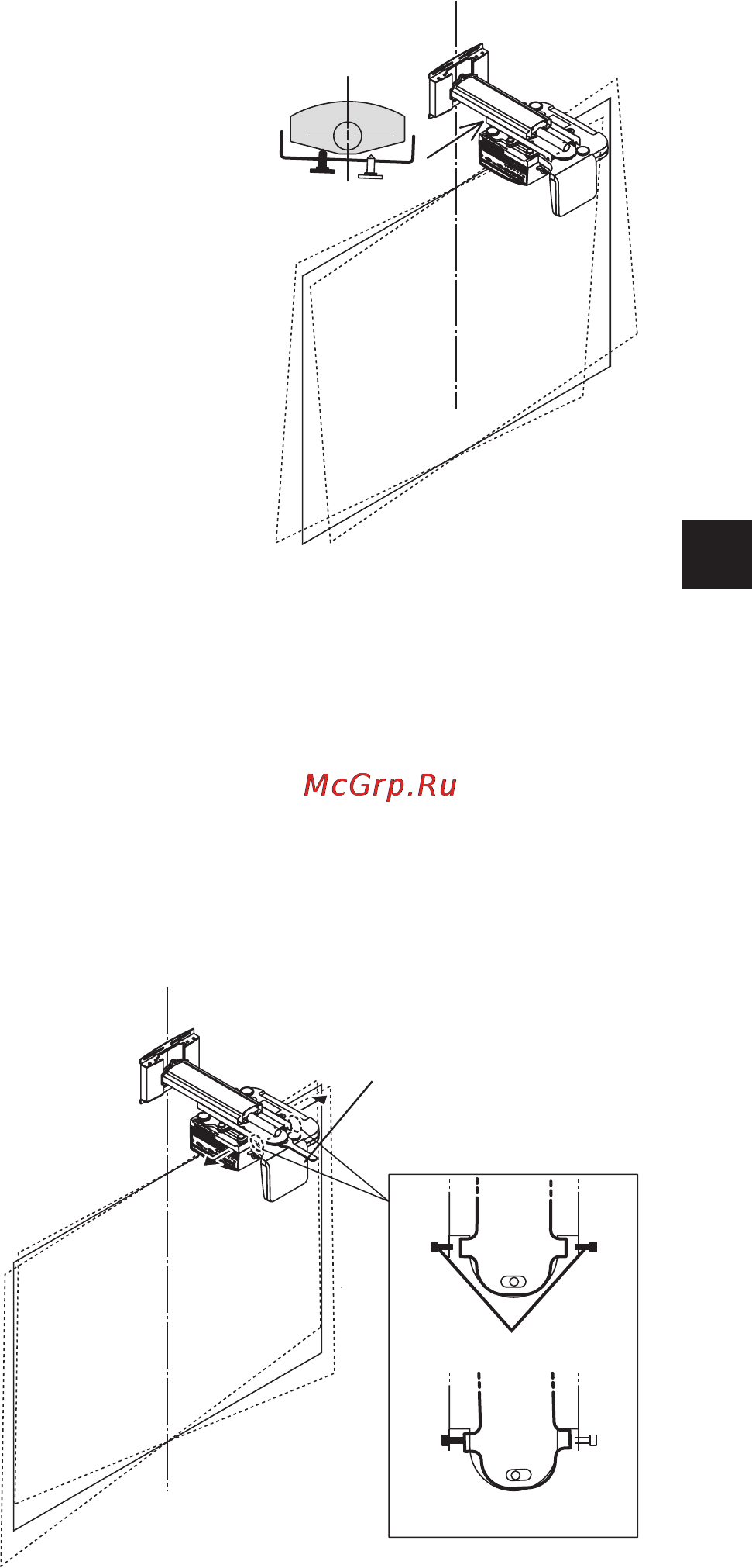 Nec U300X [45/192] Réglage de l inclinaison horizontale du projecteur
