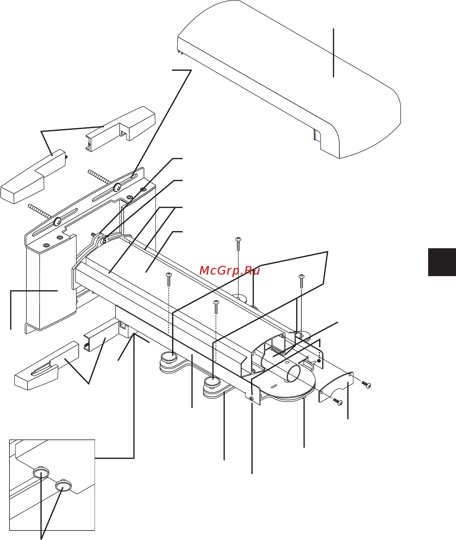 Nec U310W [85/192] Nomes das peças