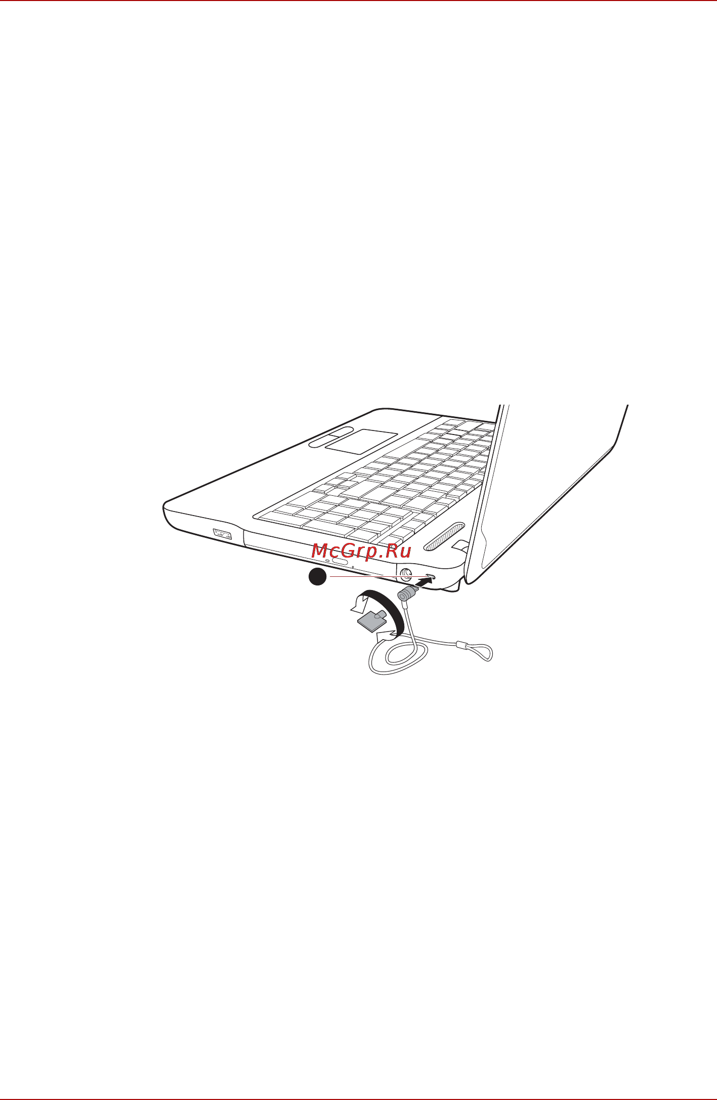 Toshiba SATELLITE C660-1P4 [80/187] Присоединение защитного троса