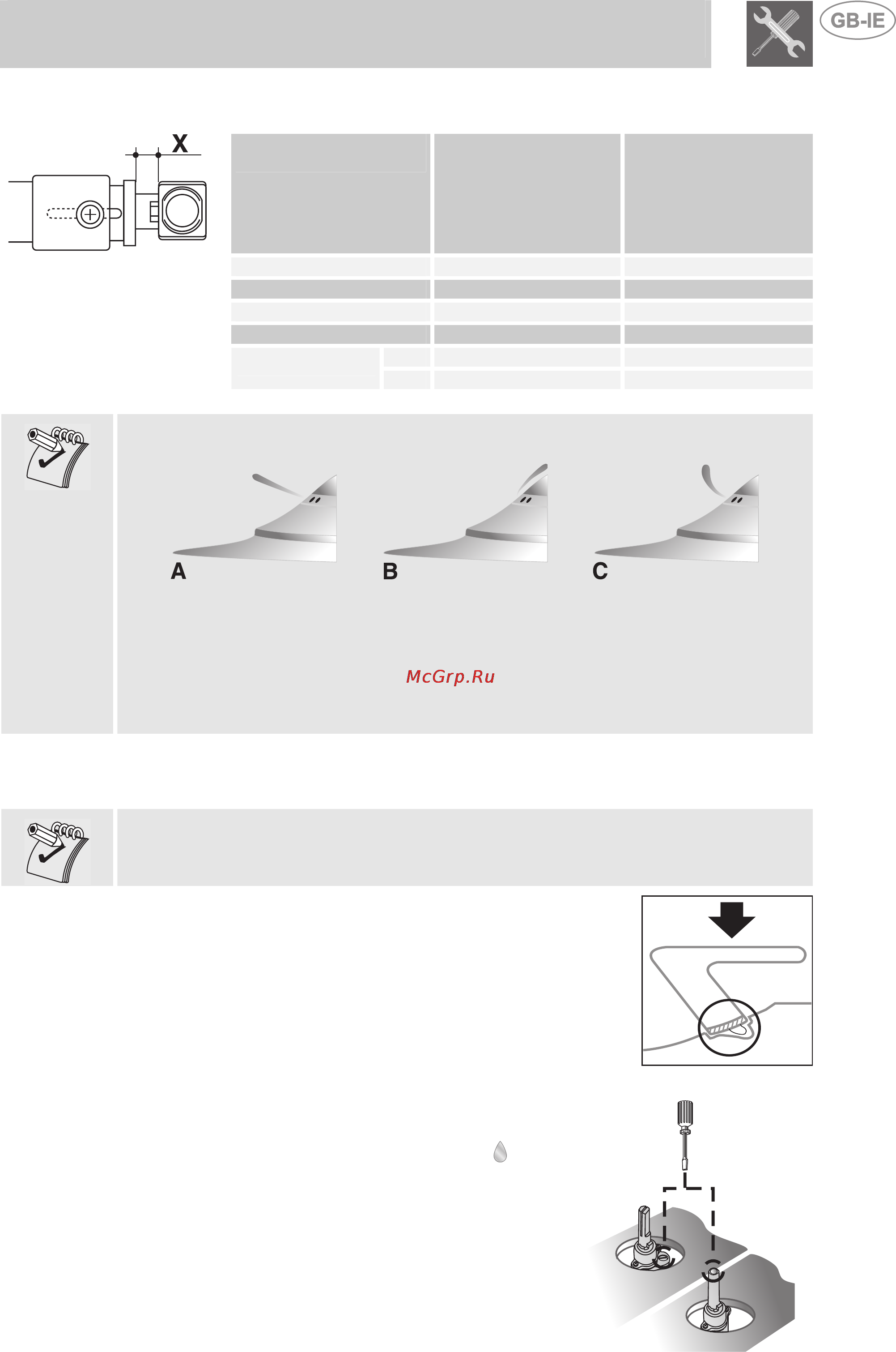 Smeg PTV64 [10/14] Regulation of primary air
