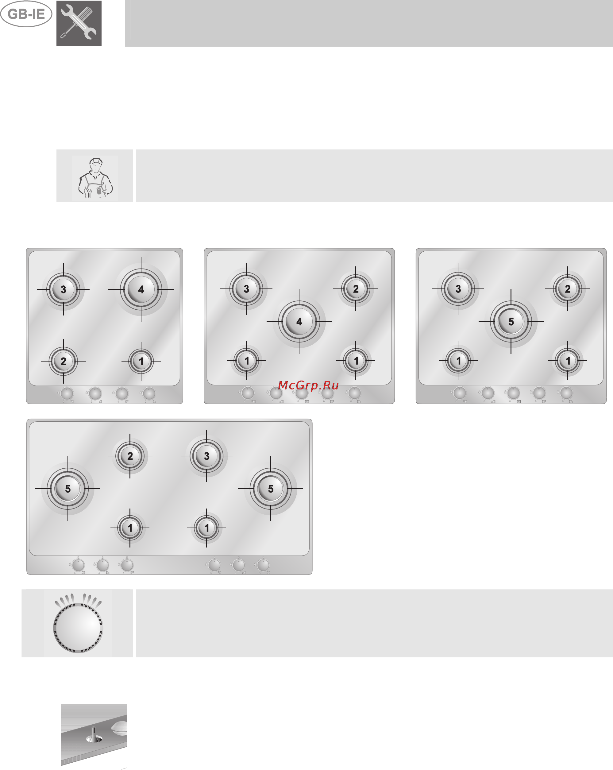 Smeg P705VT [11/14] Regulation of minimum for lpg