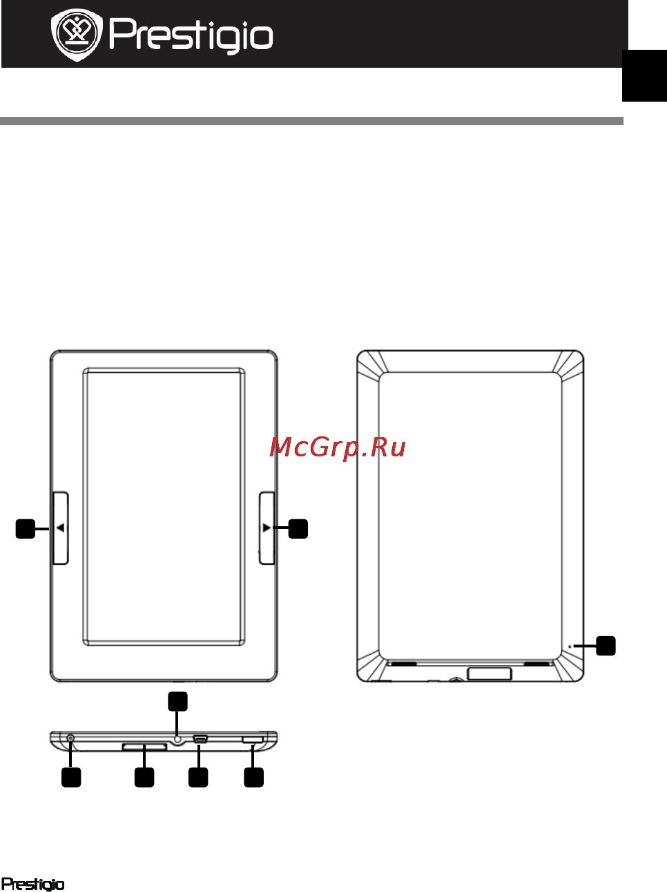 Prestigio MULTIPAD PMP3074B [7/145] Начало работы