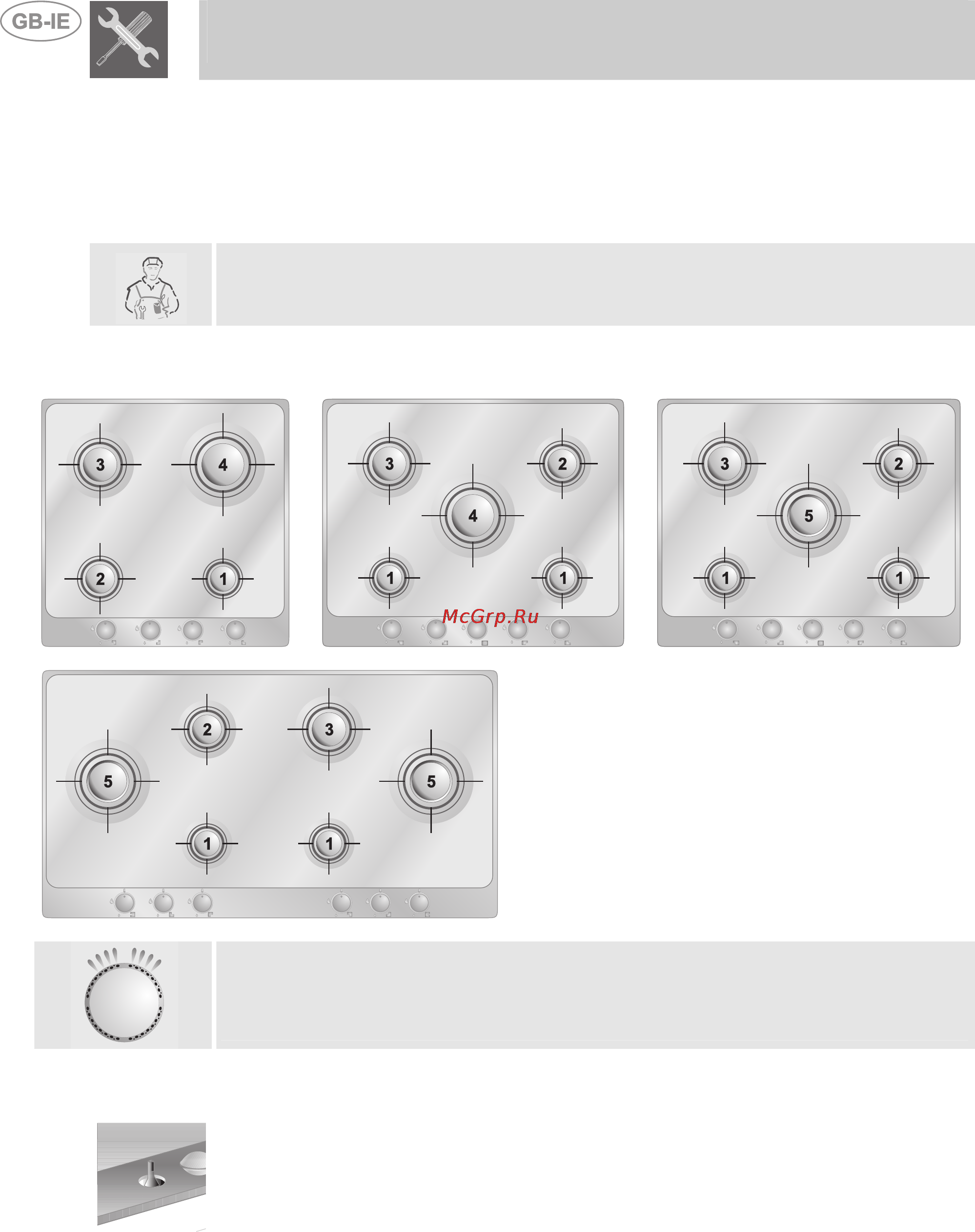 Smeg P75 [11/14] Regulation of minimum for lpg