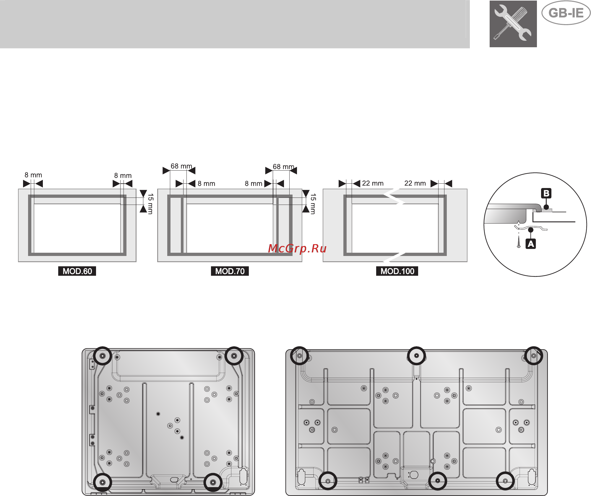 Smeg P75 [4/14] Instructions for the installer