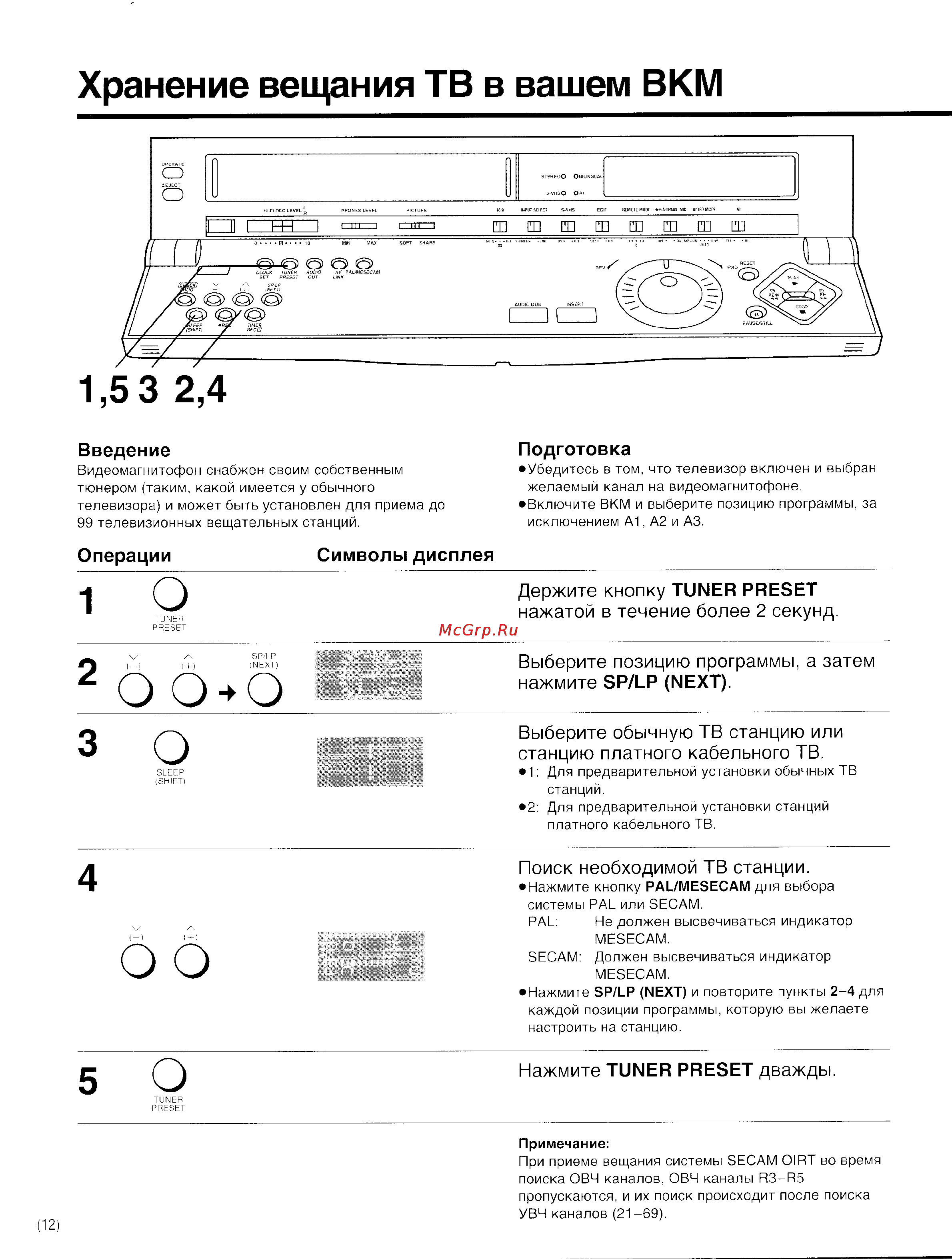 Panasonic NV-HS800EE [12/42] 5 3 2 4