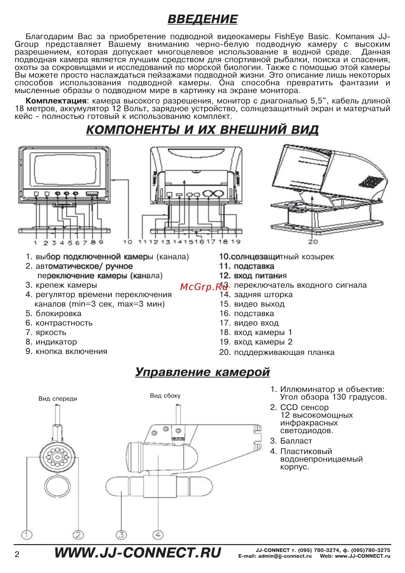 JJ-Connect FishEye Basic [2/5] Управление камерой
