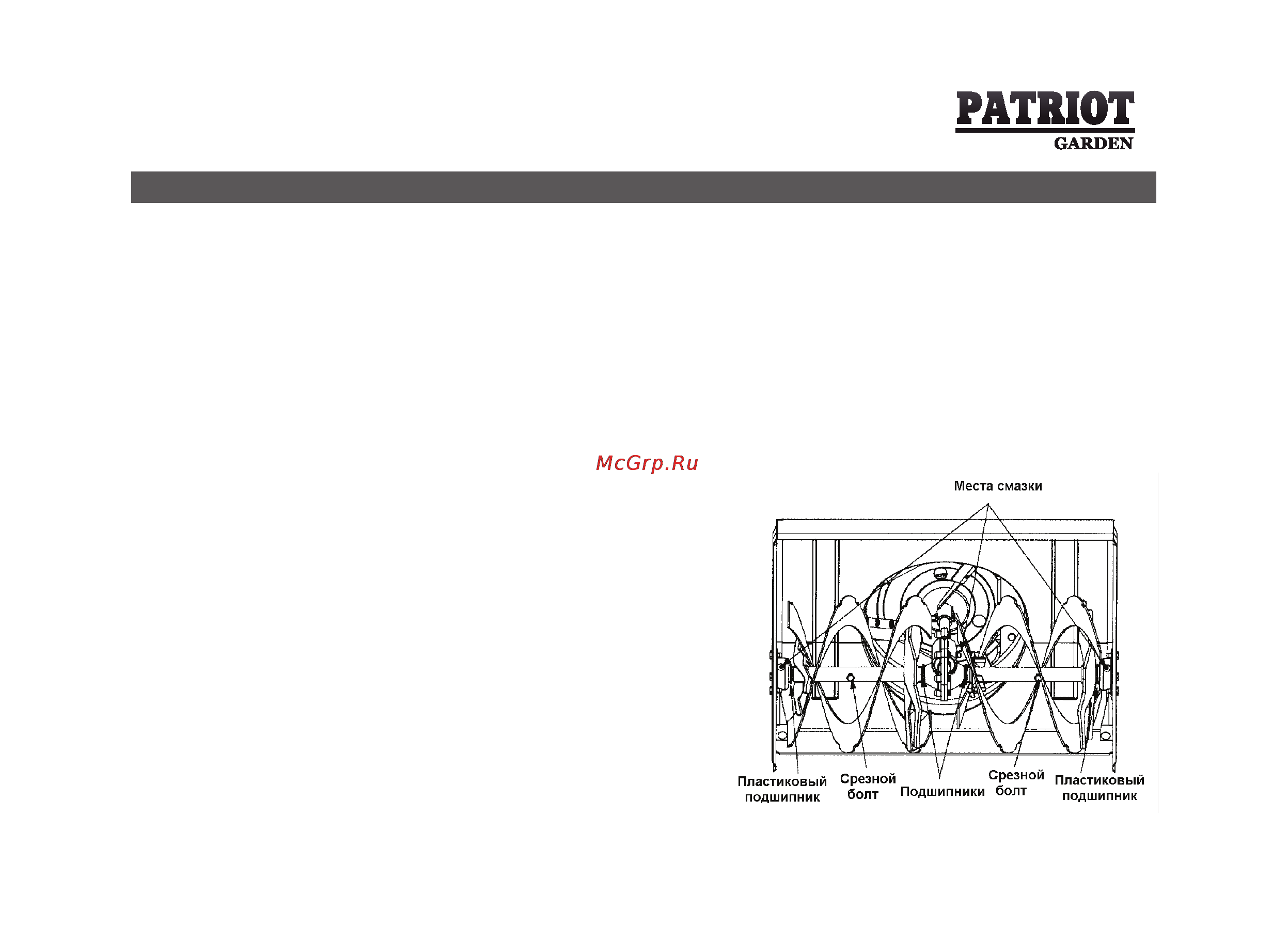 Patriot Garden PS 550 D (special) [43/64] Техническое обслуживание