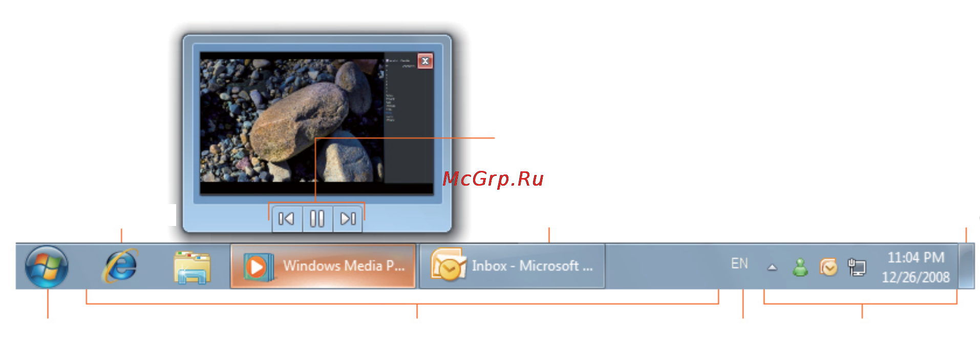 Viewsonic 10S 3G [23/44] Панель задач