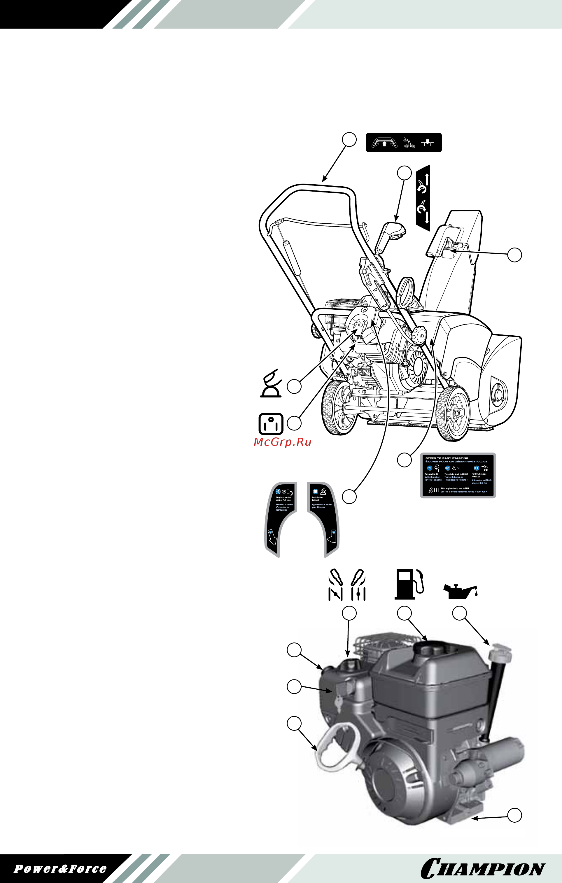 Champion ST655BS1696543 [14/28] Органы управления двигателем