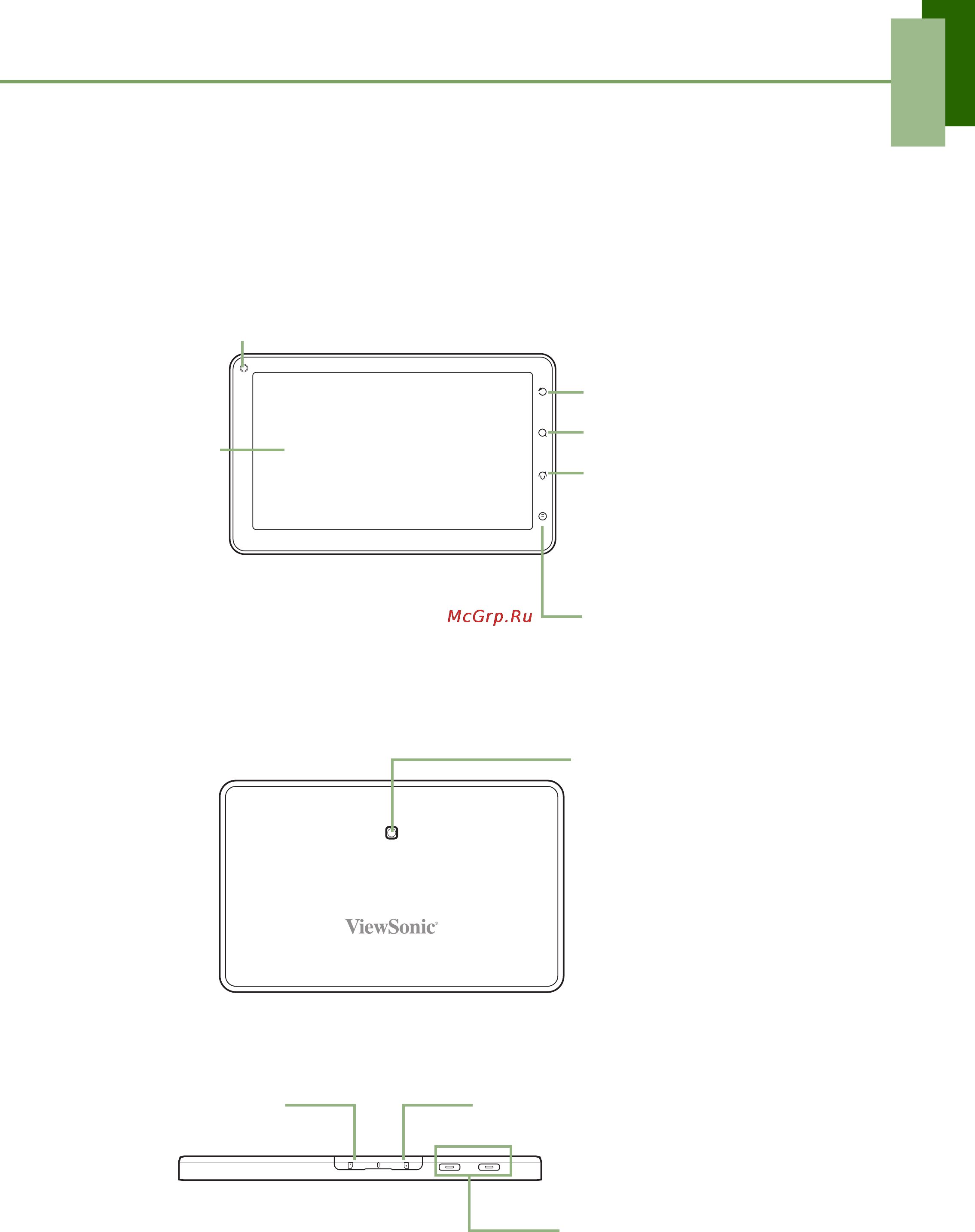 Viewsonic VIEWPAD 7 [12/71] Глава 1 подготовка к работе