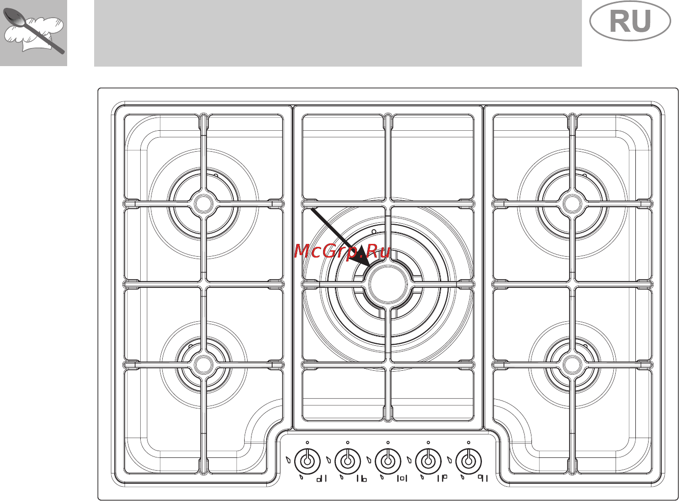 Smeg PGF75-4 [18/19] Инструкции для пользователя
